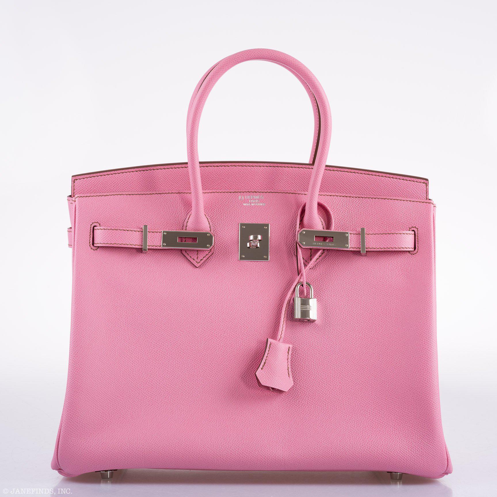 Hermès Birkin 35 HSS 5P Bubblegum Epsom with Palladium Hardware - 2012, P Square