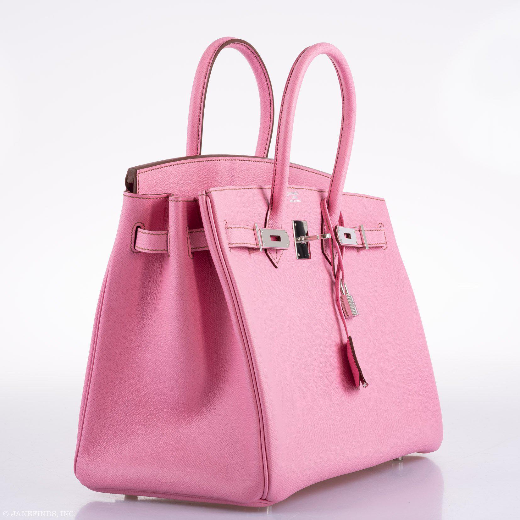 Hermès Birkin 35 HSS 5P Bubblegum Epsom with Palladium Hardware - 2012, P Square