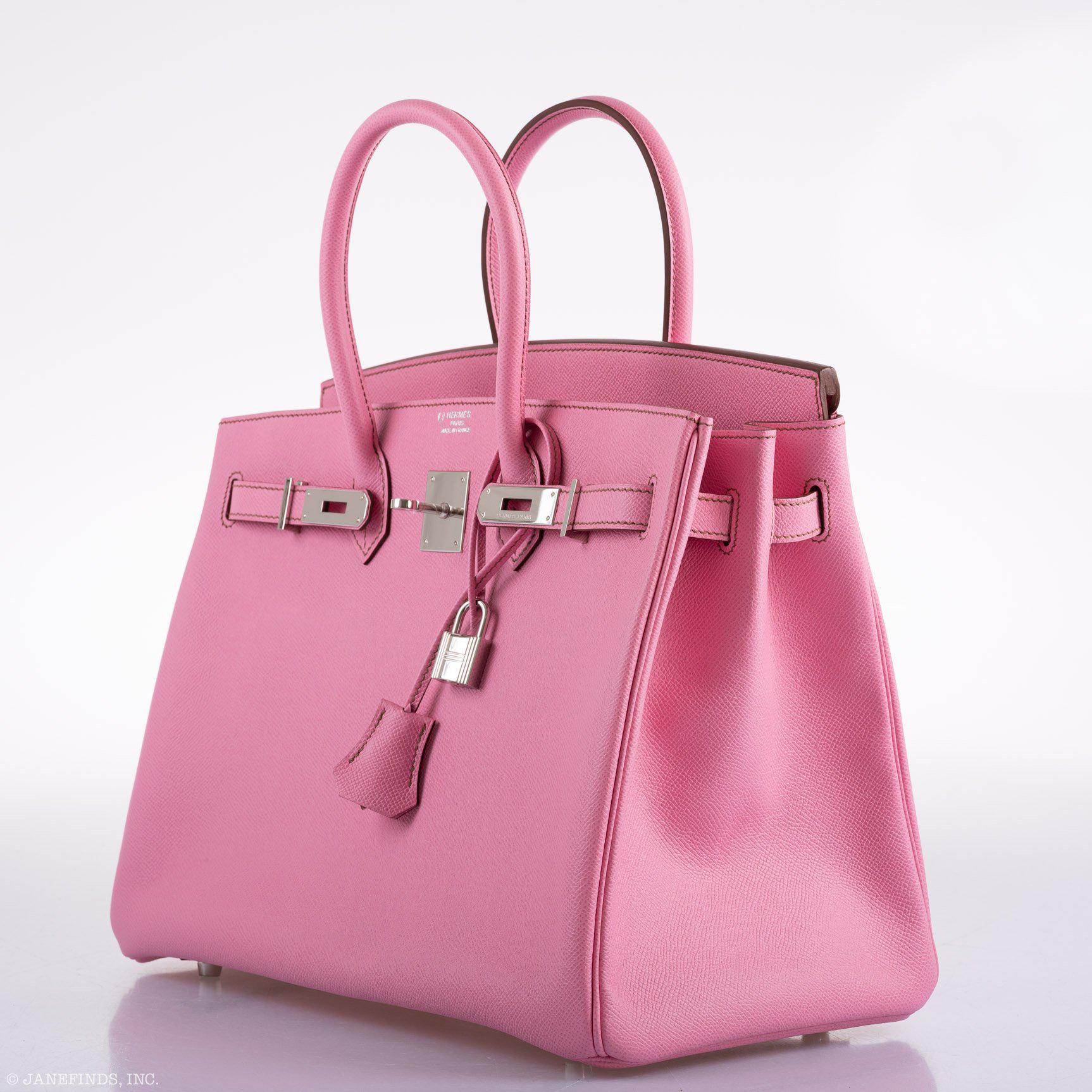 Hermès Birkin 35 HSS 5P Bubblegum Epsom with Palladium Hardware - 2012, P Square