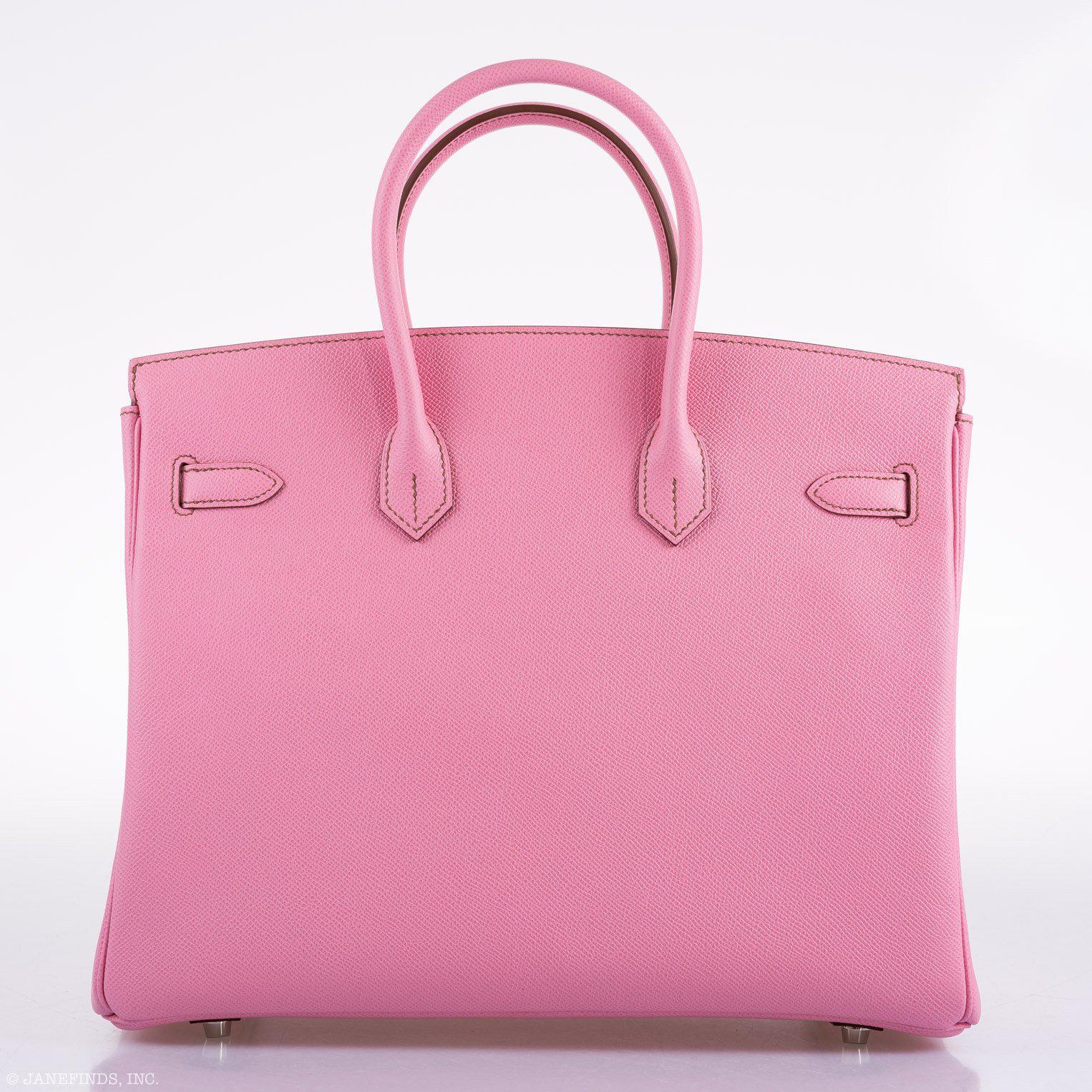 Hermès Birkin 35 HSS 5P Bubblegum Epsom with Palladium Hardware - 2012, P Square