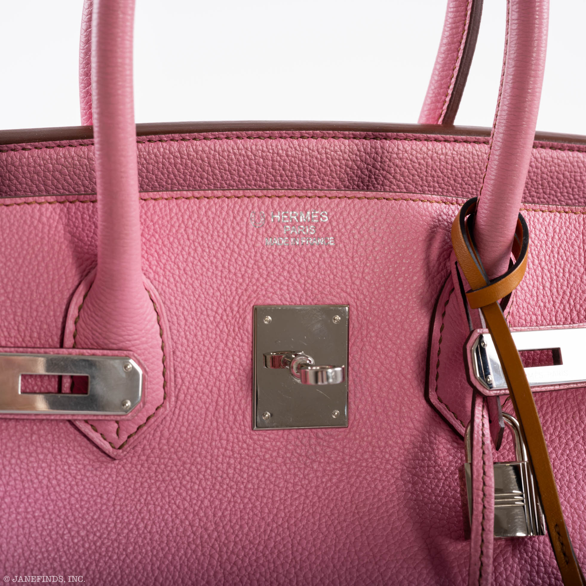 Hermès Birkin 35 HSS 5P Bubblegum Pink & Celeste Togo Palladium Hardware - 2011, Square O