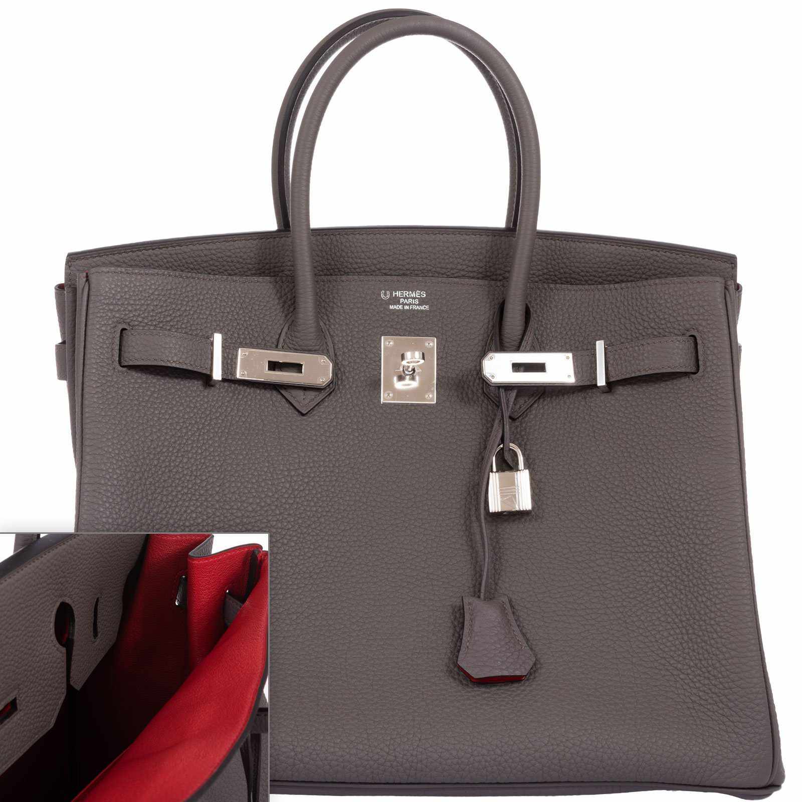 Hermès Birkin 35 Rouge H Niloticus Matte with Palladium Hardware - Bags -  Kabinet Privé