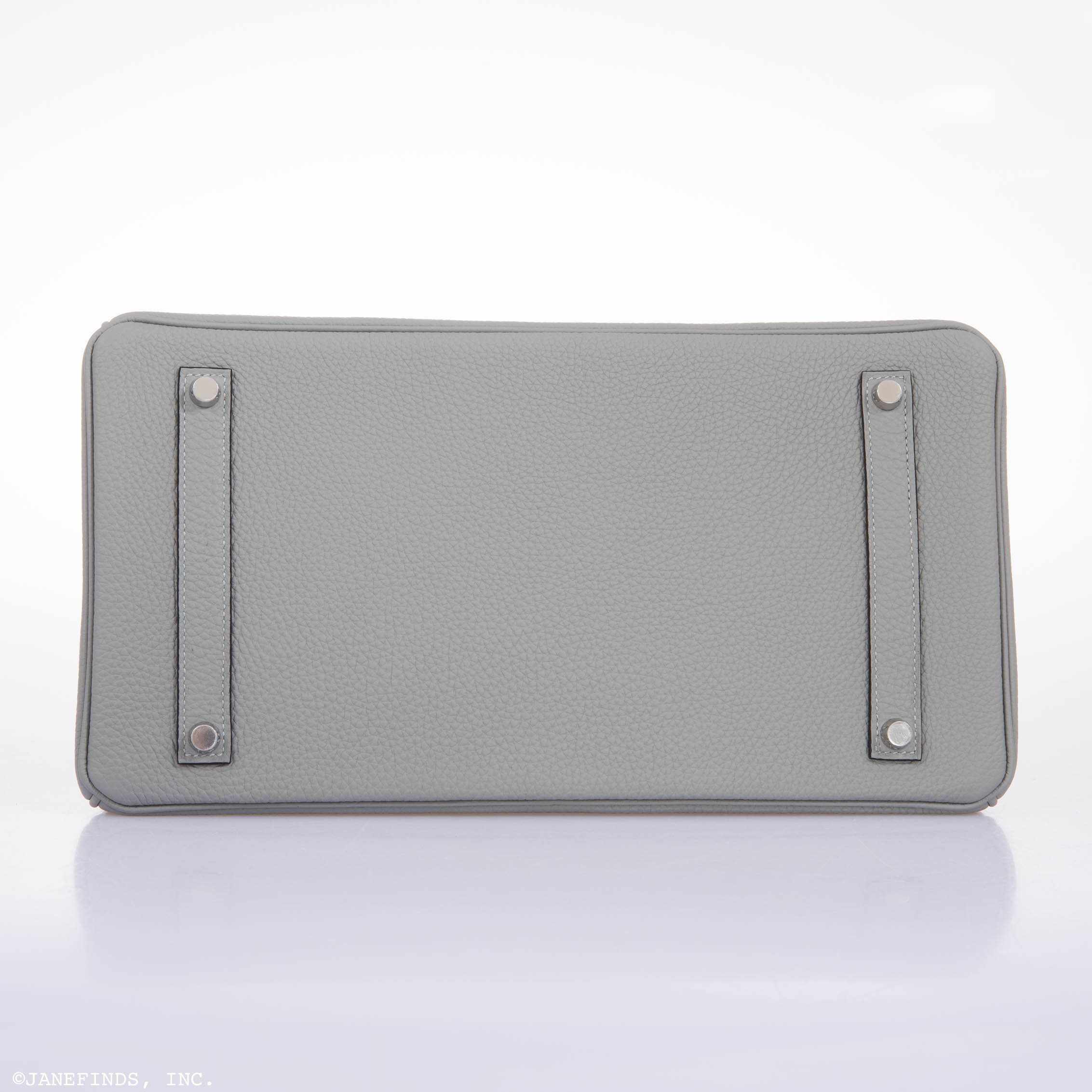 Hermès Birkin 35 HSS Bi-Color Gris Mouette & Vert Fonce Togo Palladium Hardware