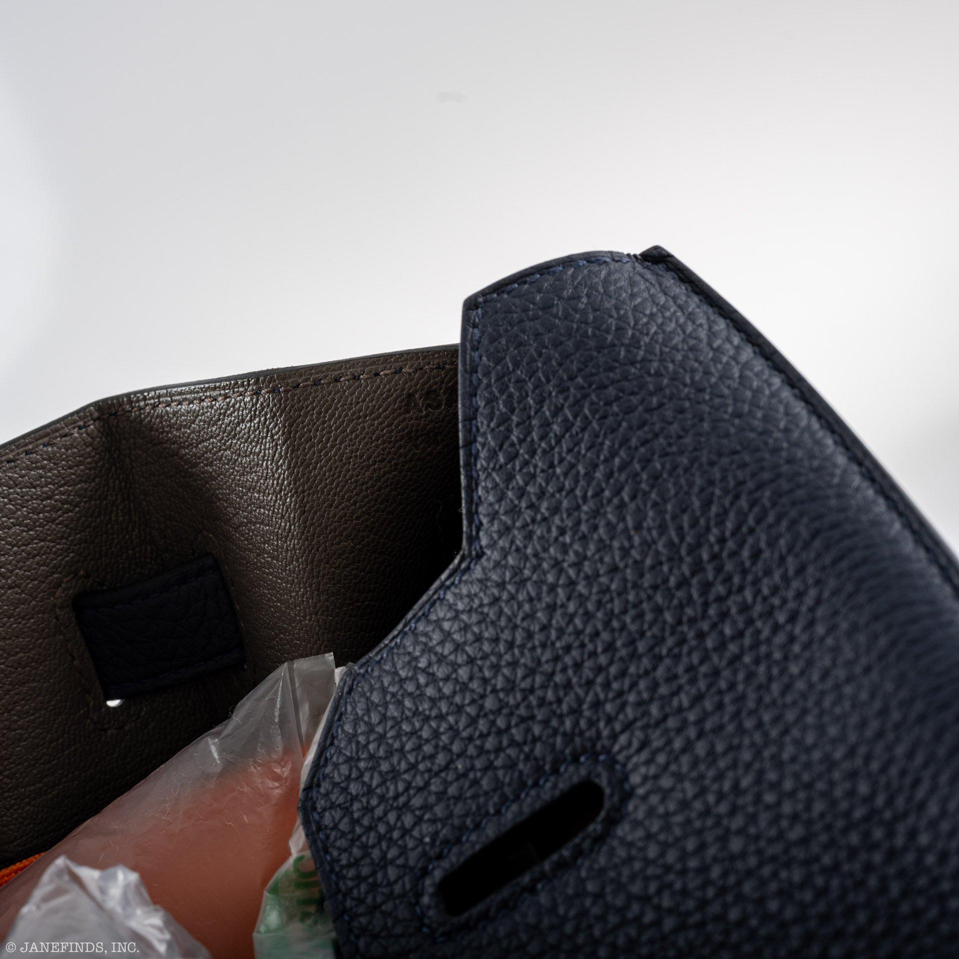 Hermès Birkin 35 HSS Blue Nuit Outside & Gris Etain Inside Togo Palladium Hardware - 2020, Y