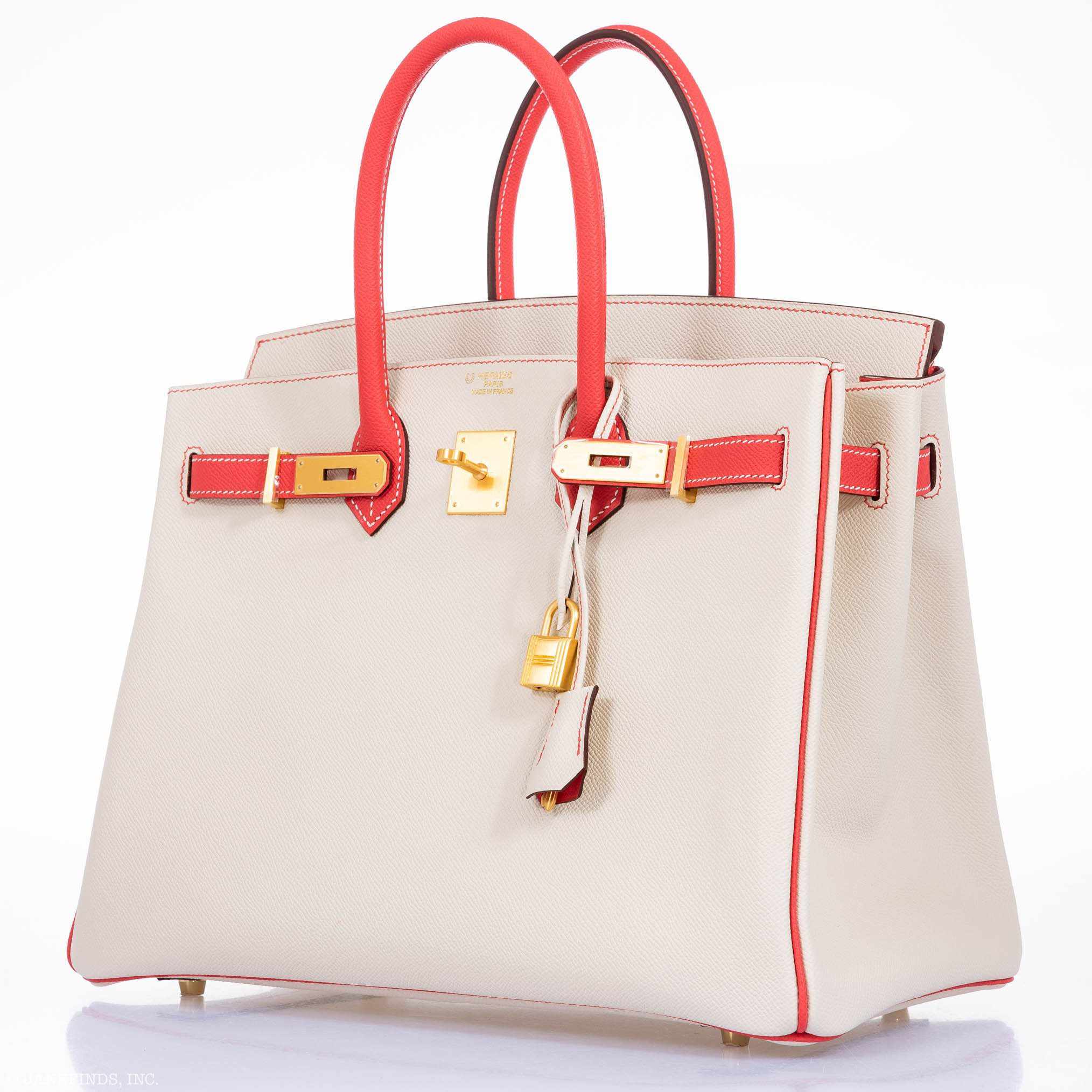 Hermès Birkin 35 HSS Craie, Rose Jaipur Epsom Brushed Gold Hardware