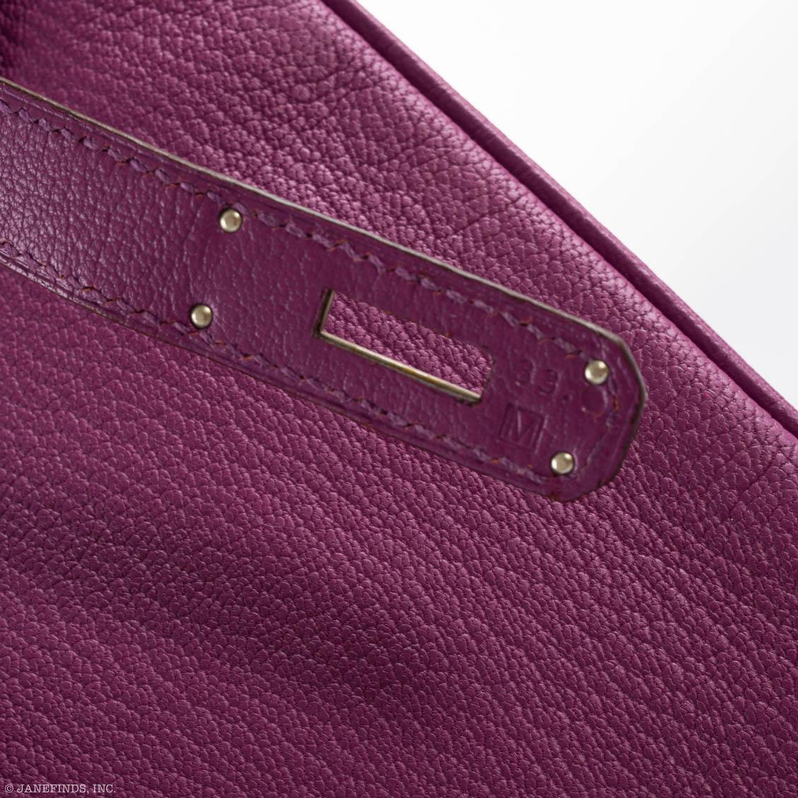 Hermès Birkin 35 HSS Cyclamen & Iris Chèvre Goatskin Brushed Palladium Hardware - 2009 M, Square
