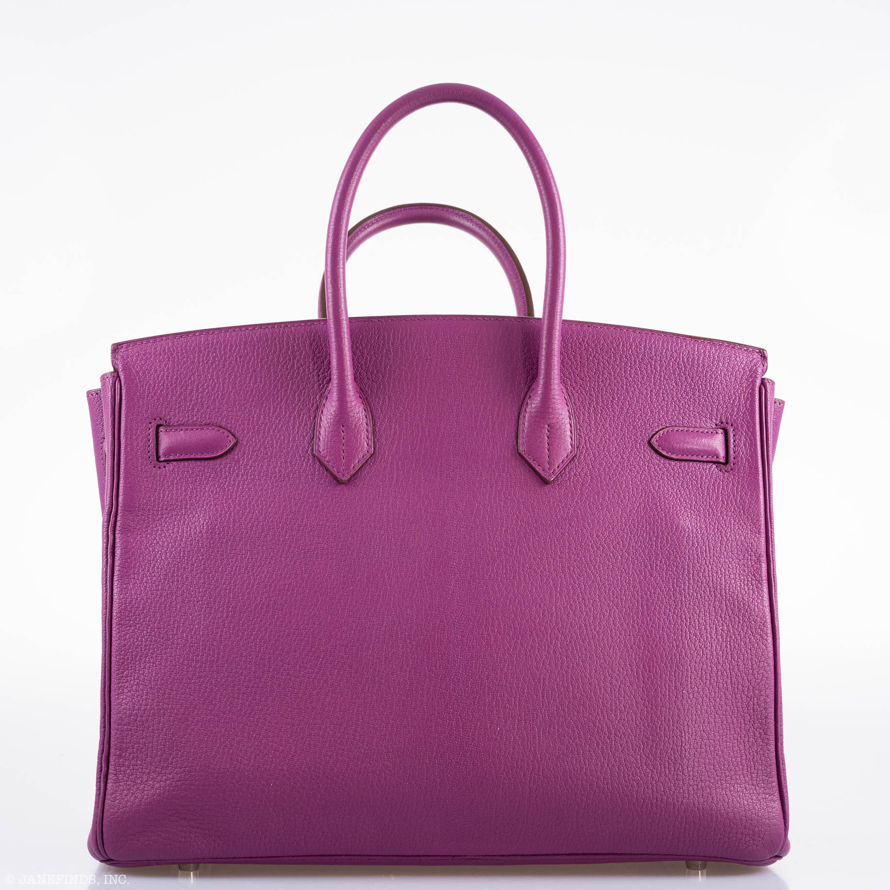 Hermès Birkin 35 HSS Cyclamen & Iris Chèvre Goatskin Brushed Palladium Hardware - 2009 M, Square