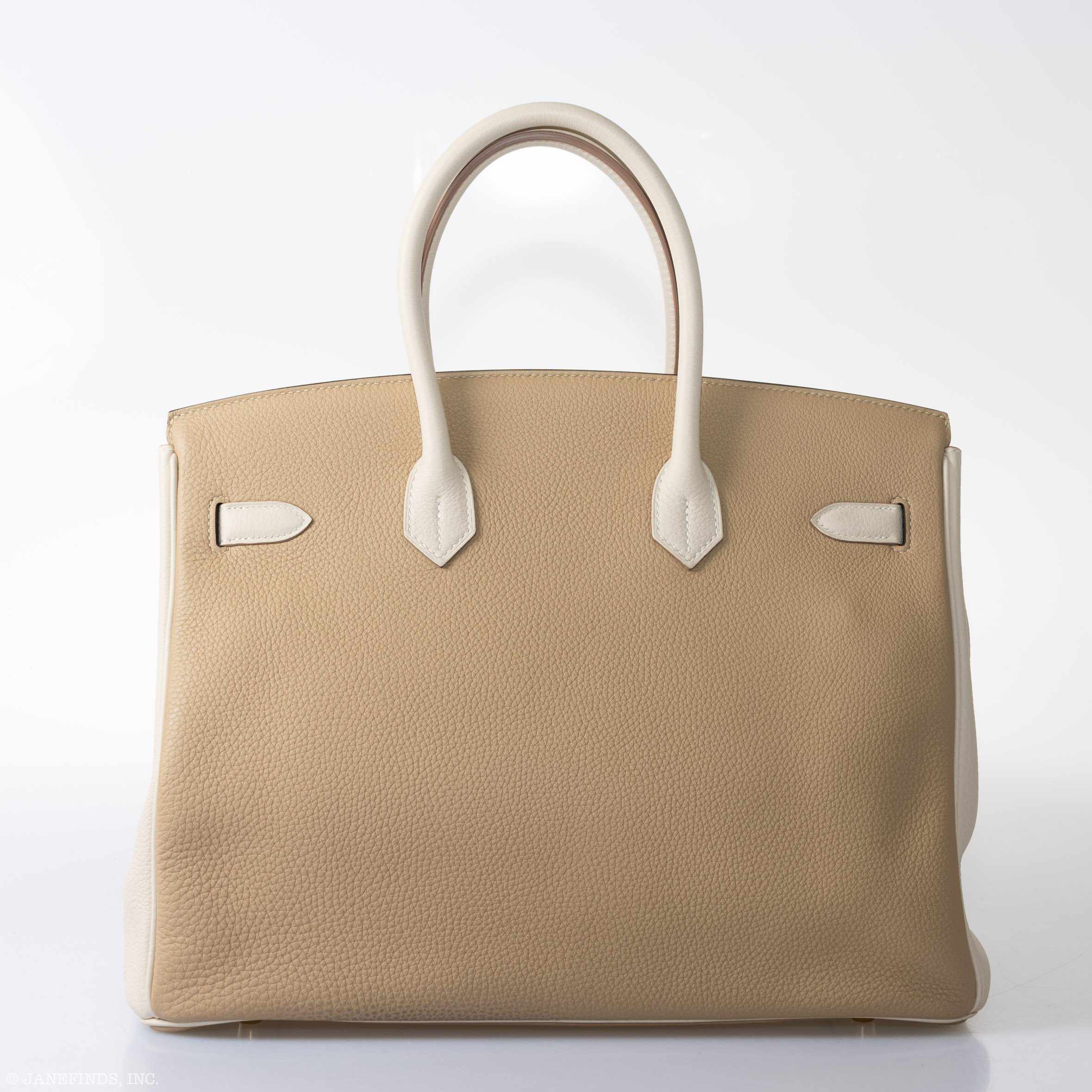 Hermès Birkin 35 HSS Trench & Gris Perle Togo Permabrass Hardware - 2017