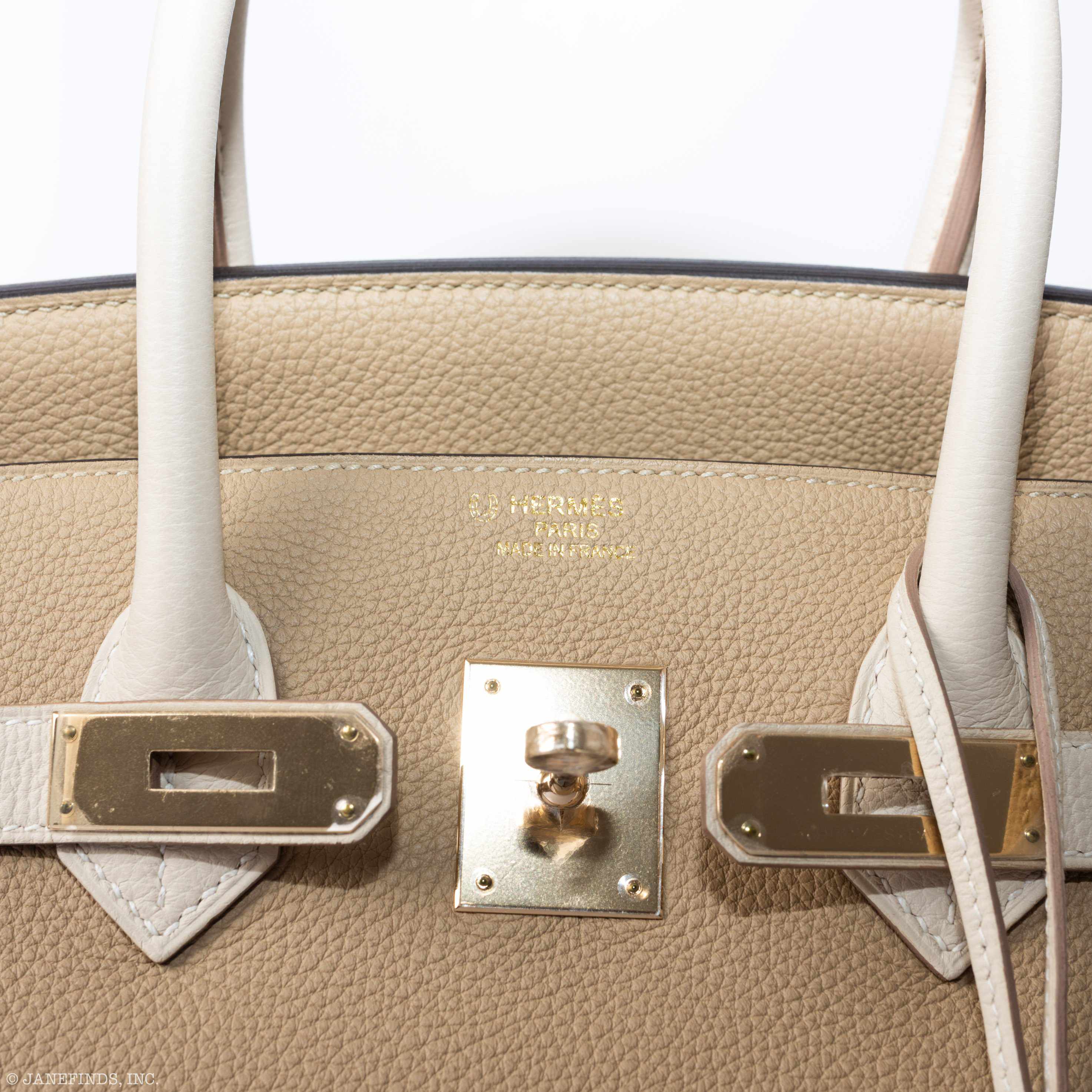 Hermès Birkin 35 HSS Trench & Gris Perle Togo Permabrass Hardware - 2017