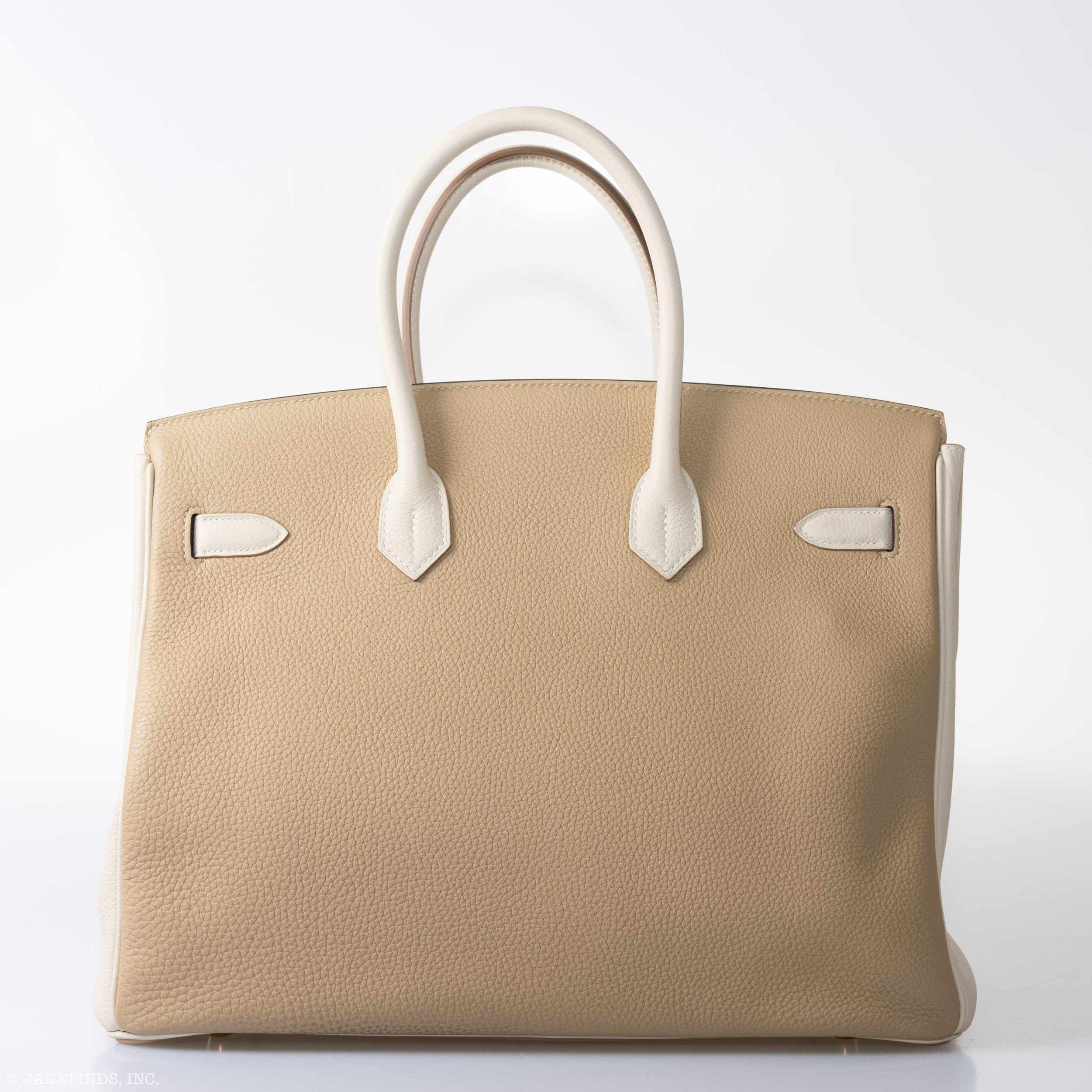 Hermès Birkin 35 HSS Trench & Gris Perle Togo Permabrass Hardware - 2017