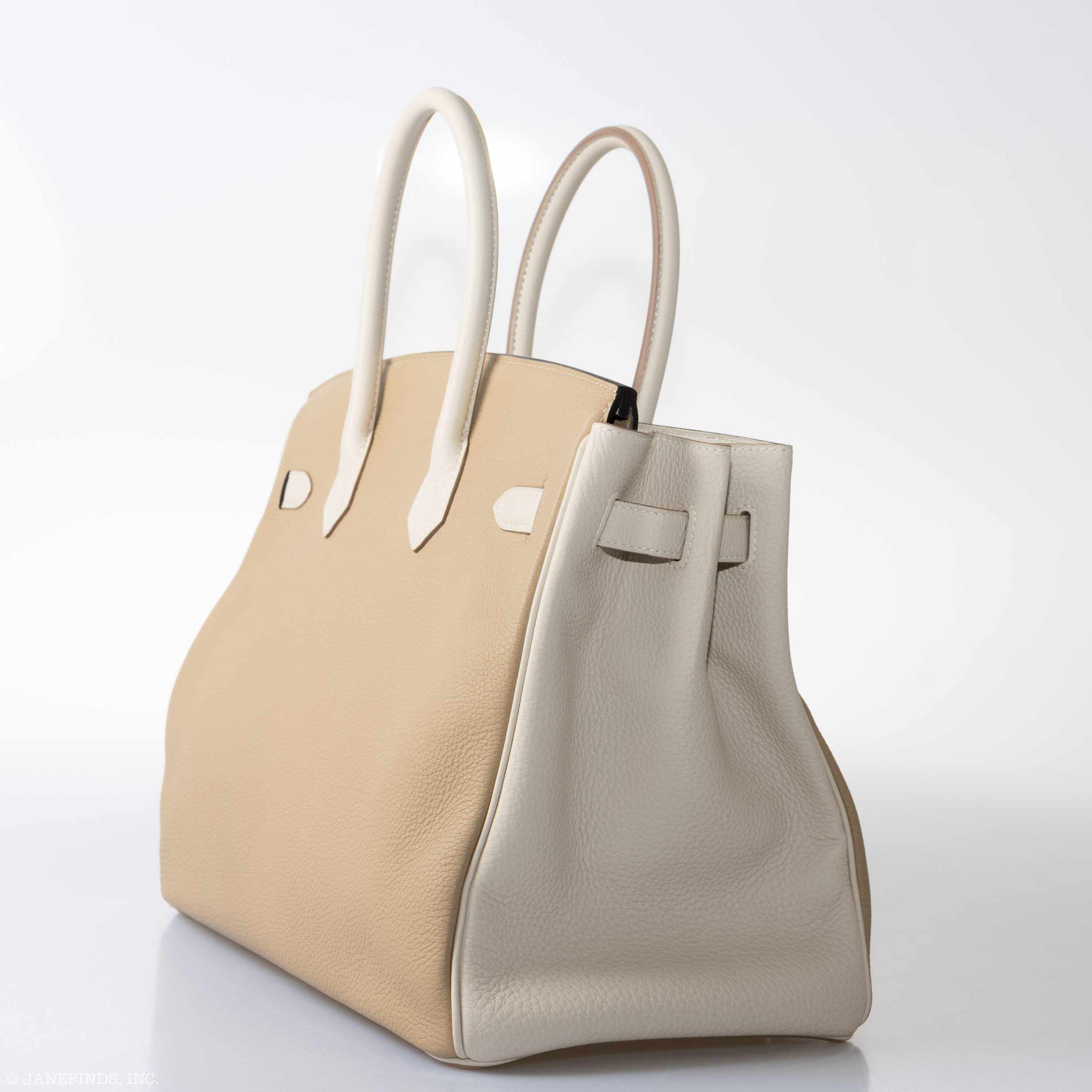 Hermès Birkin 35 HSS Trench & Gris Perle Togo Permabrass Hardware - 2017