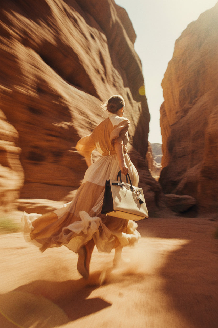 Hermès Birkin 35 HSS Tri-Color Parchment, Etoupe & Black Togo Palladium Hardware