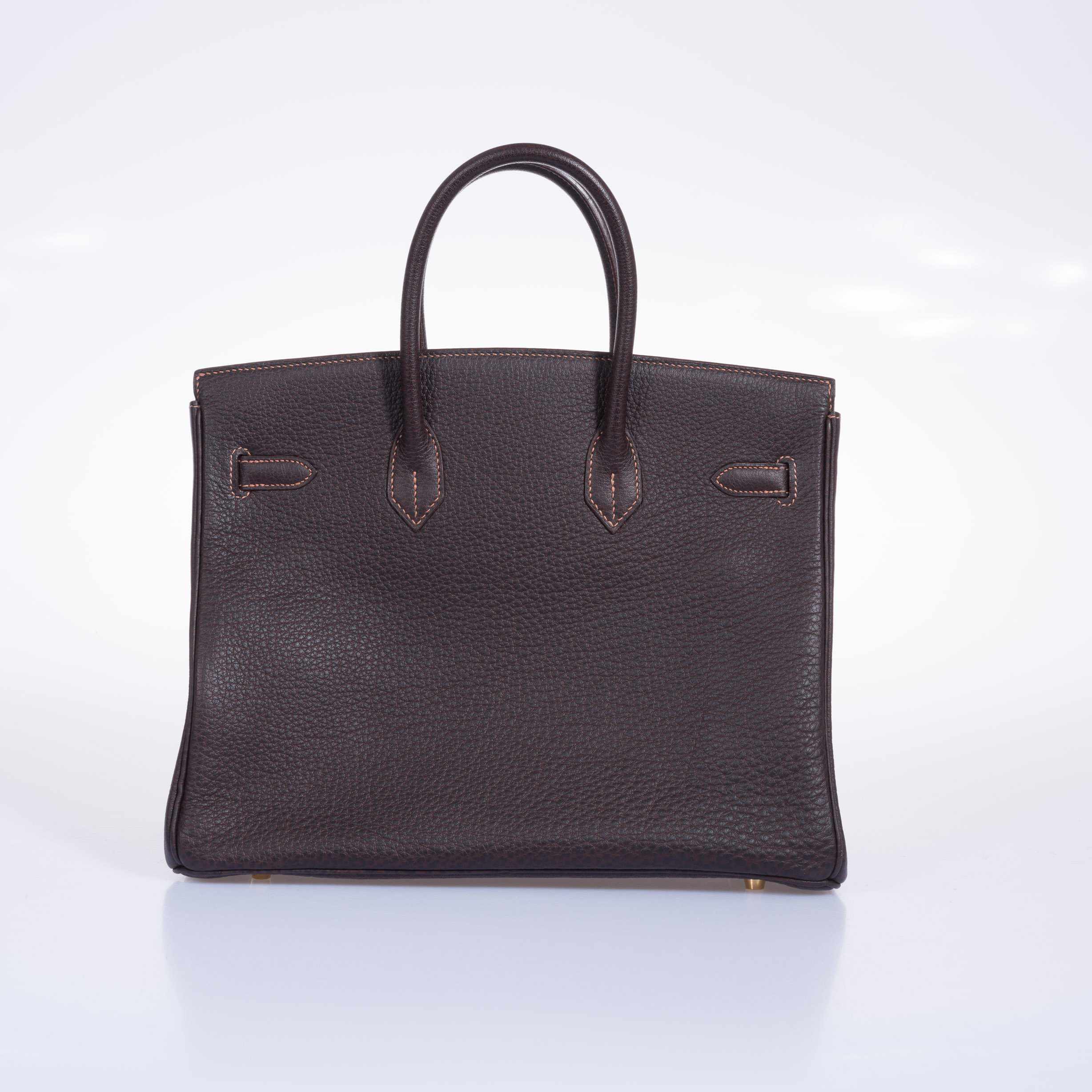 Hermès Birkin 35 Havane Fjord Special Stitching Gold Hardware