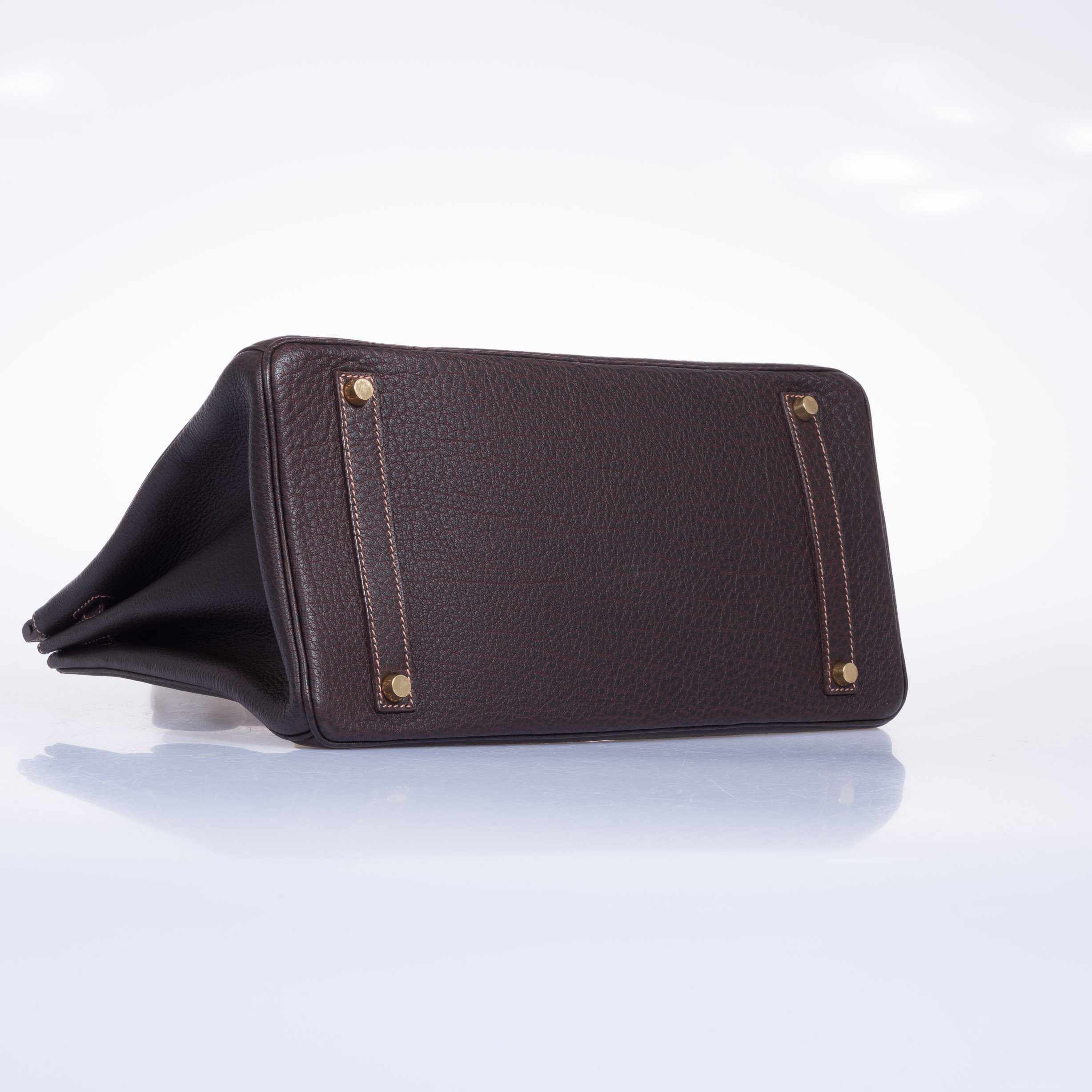 Hermès Birkin 35 Havane Fjord Special Stitching Gold Hardware