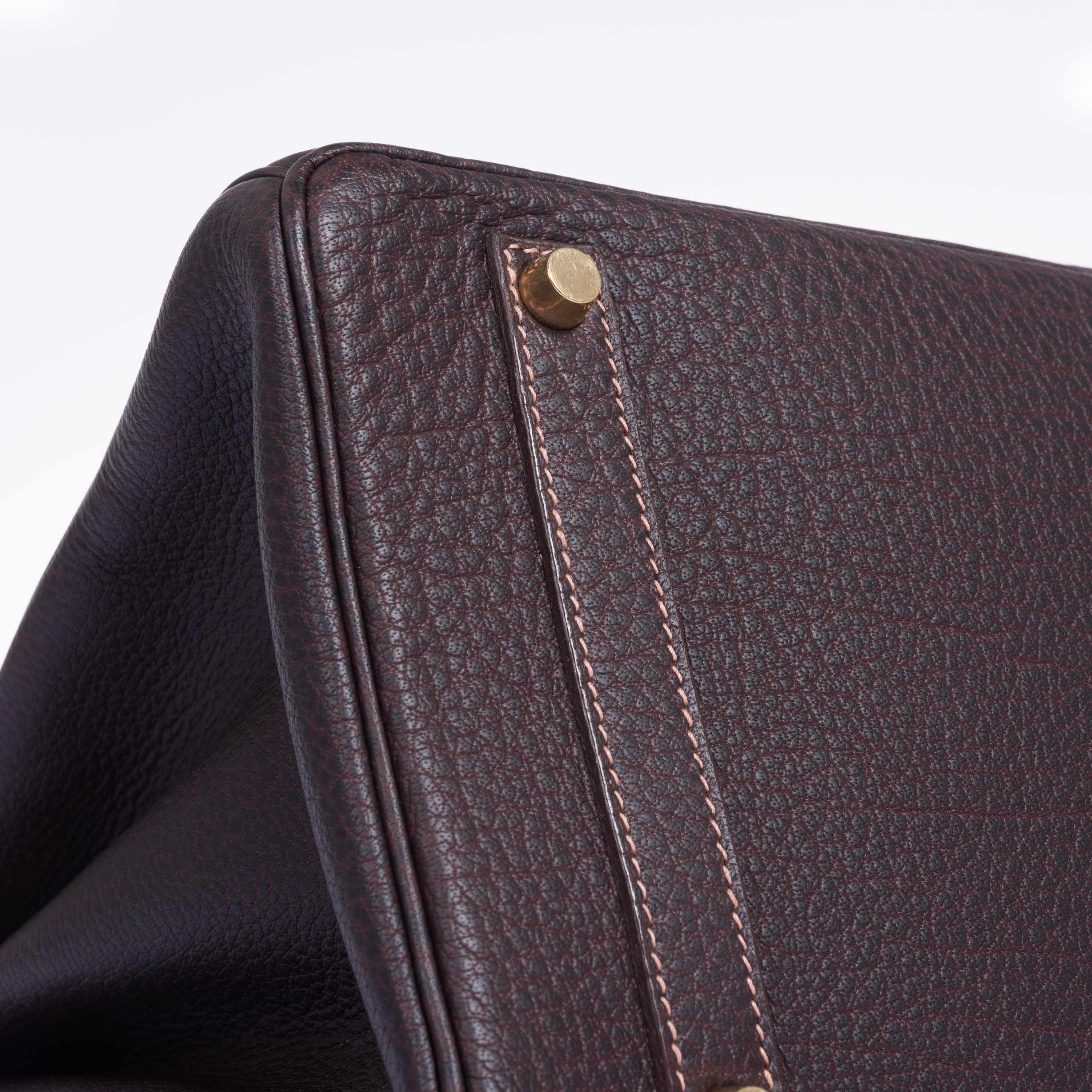 Hermès Birkin 35 Havane Fjord Special Stitching Gold Hardware