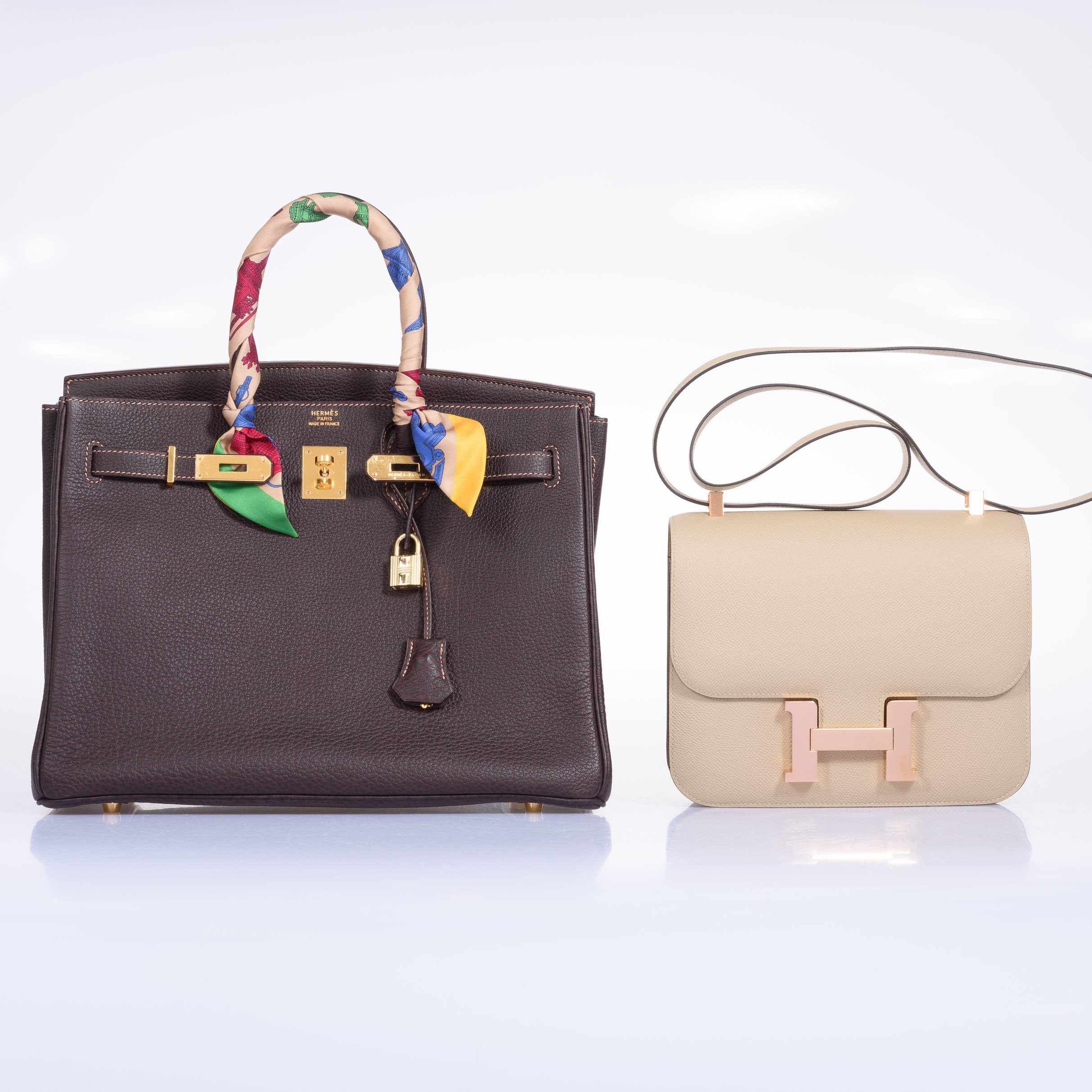 Hermès Birkin 35 Havane Fjord Special Stitching Gold Hardware