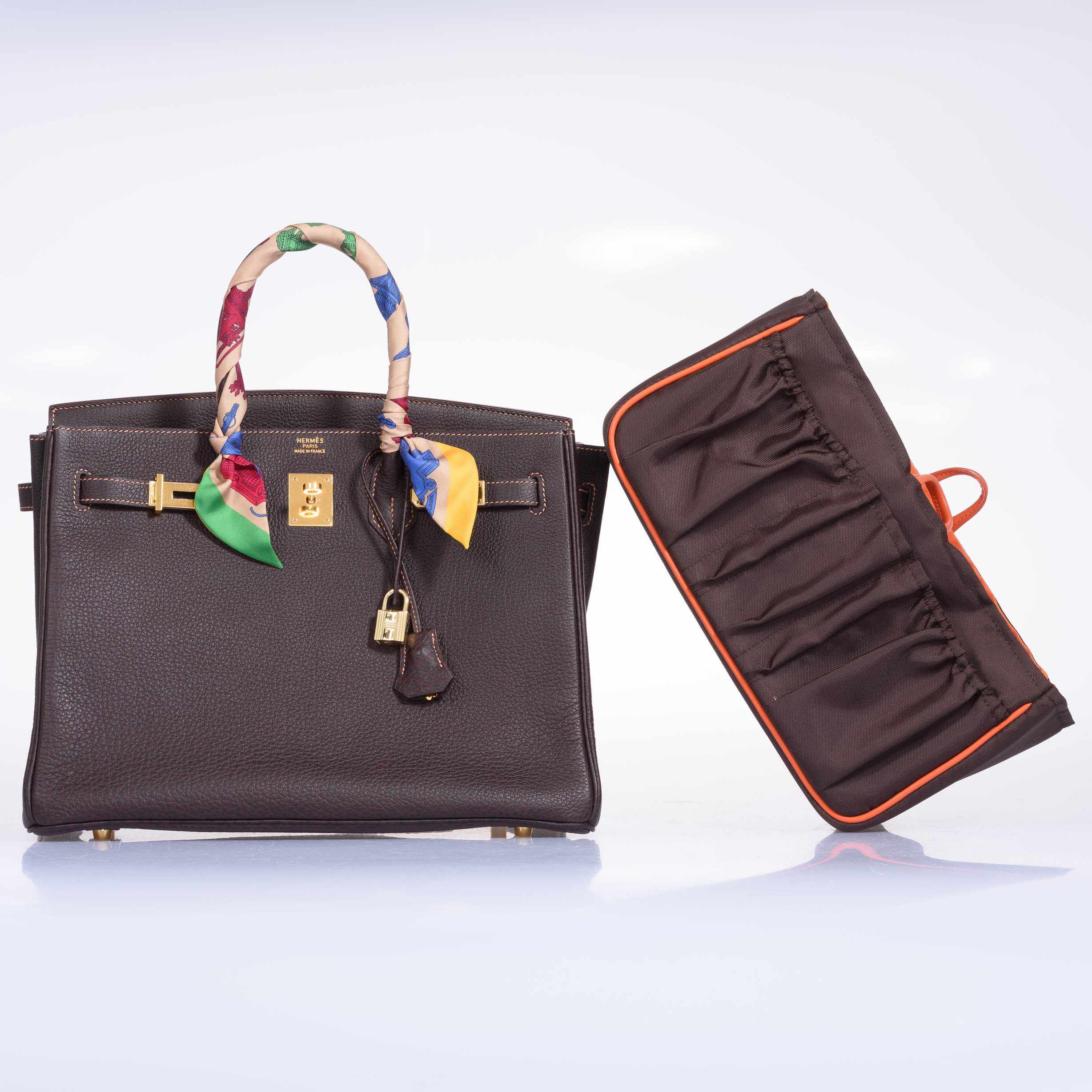 Hermès Birkin 35 Havane Fjord Special Stitching Gold Hardware