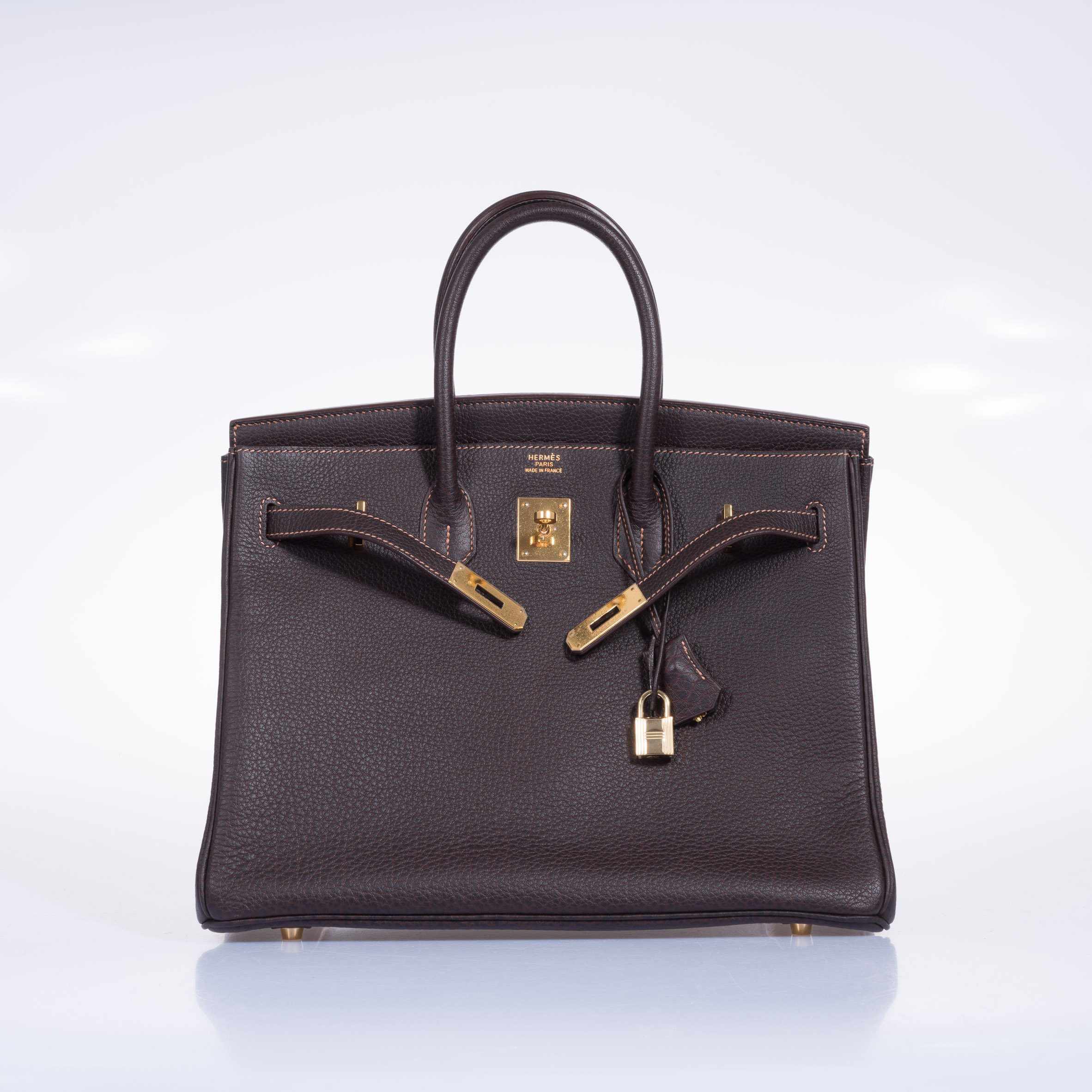 Hermès Birkin 35 Havane Fjord Special Stitching Gold Hardware