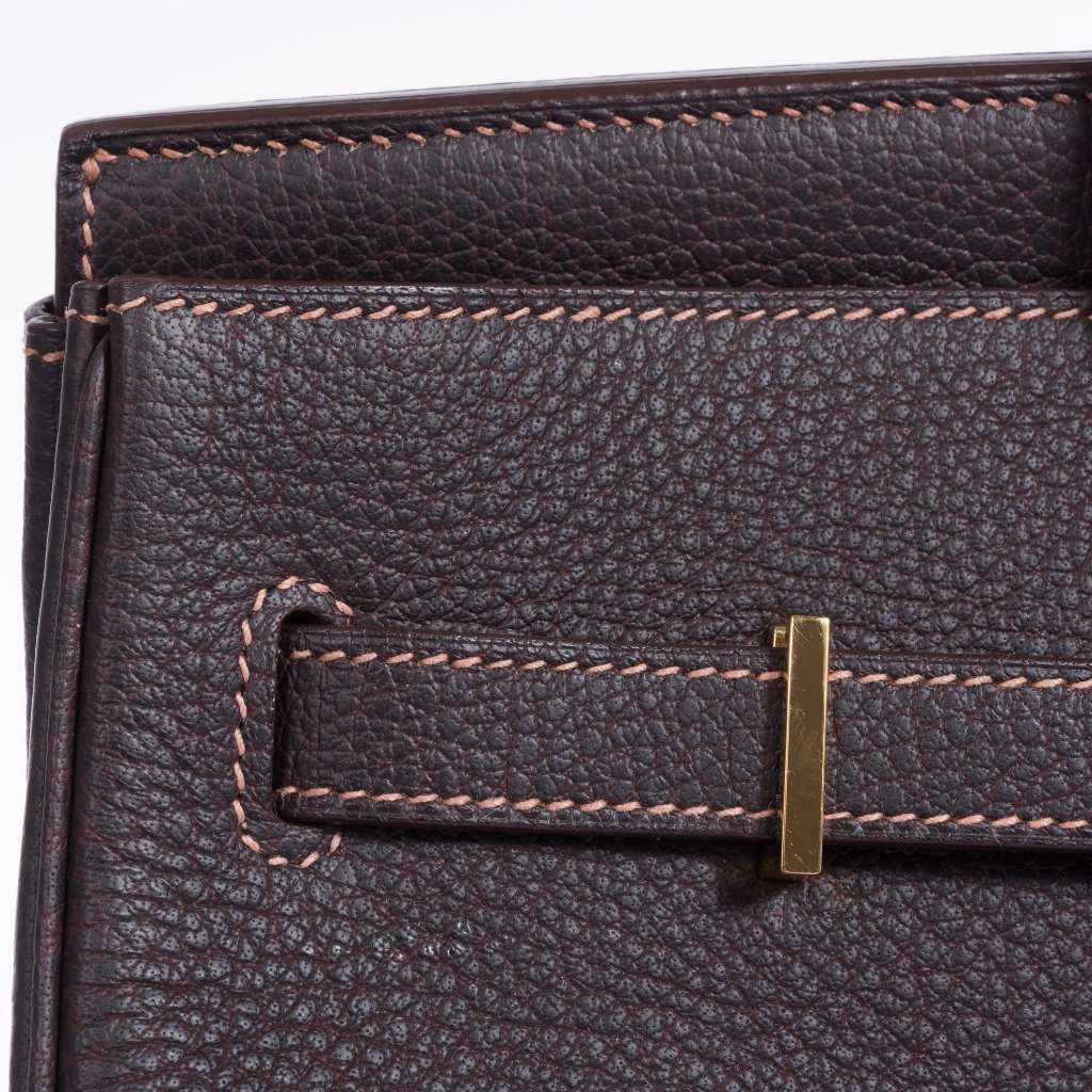 Hermès Birkin 35 Havane Fjord Special Stitching Gold Hardware