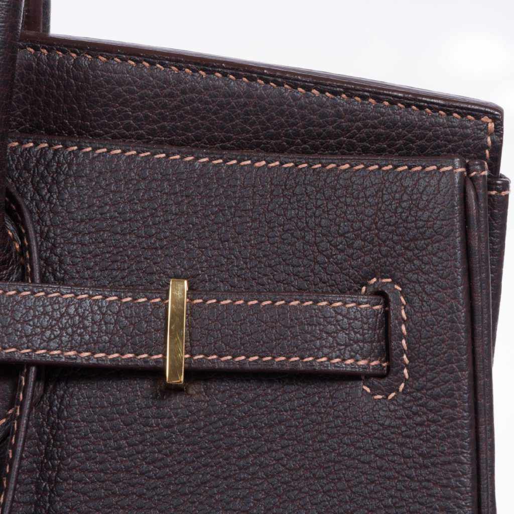 Hermès Birkin 35 Havane Fjord Special Stitching Gold Hardware
