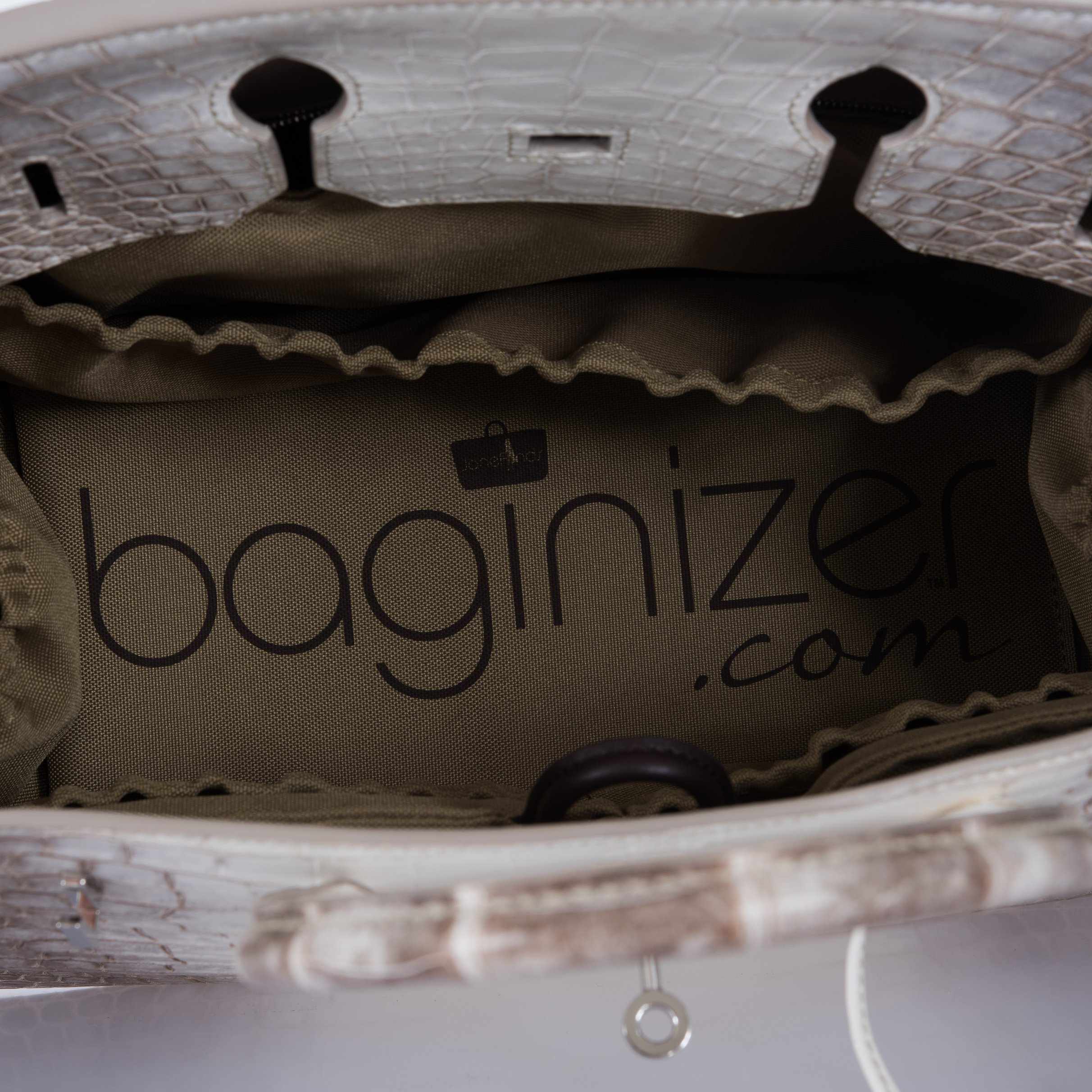 Hermès Birkin 35 Himalayan Matte Niloticus Crocodile Palladium Hardware