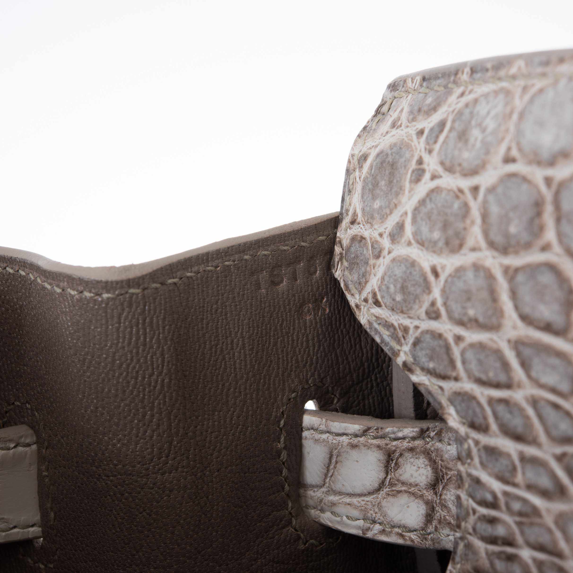 Hermès Birkin 35 Himalayan Matte Niloticus Crocodile Palladium Hardware