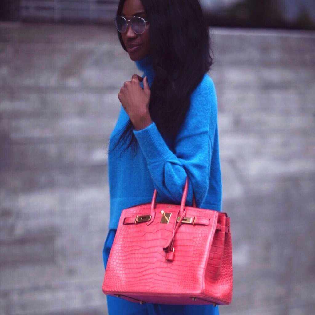 Hermès Birkin 35 Matte Bougainvillea Pink Porosus Crocodile Gold Hardware