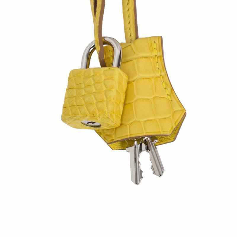 Hermès Birkin 35 Mimosa Matte Alligator Palladium