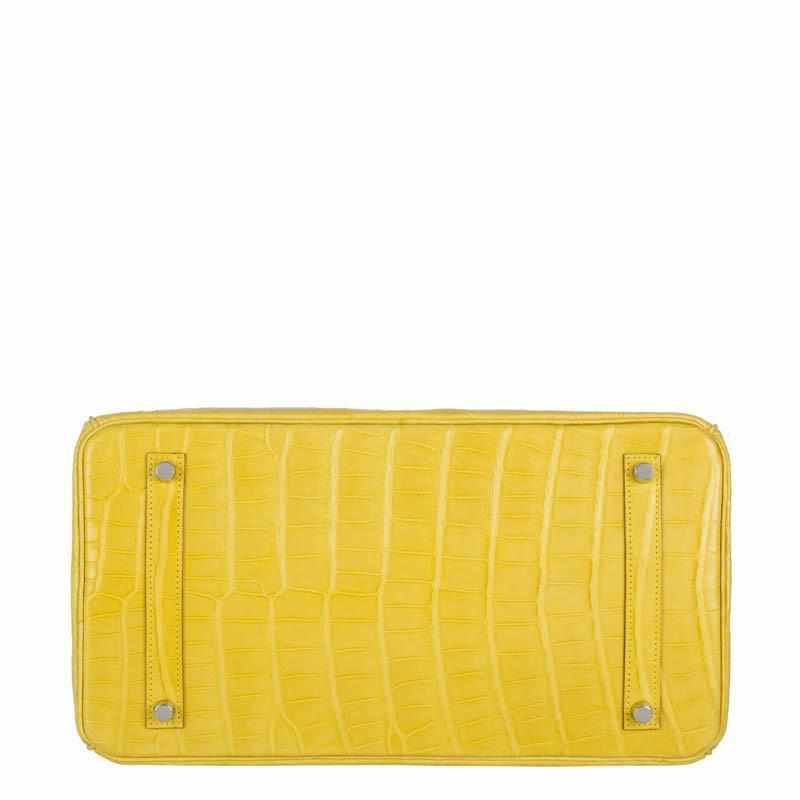 Hermès Birkin 35 Mimosa Matte Alligator Palladium
