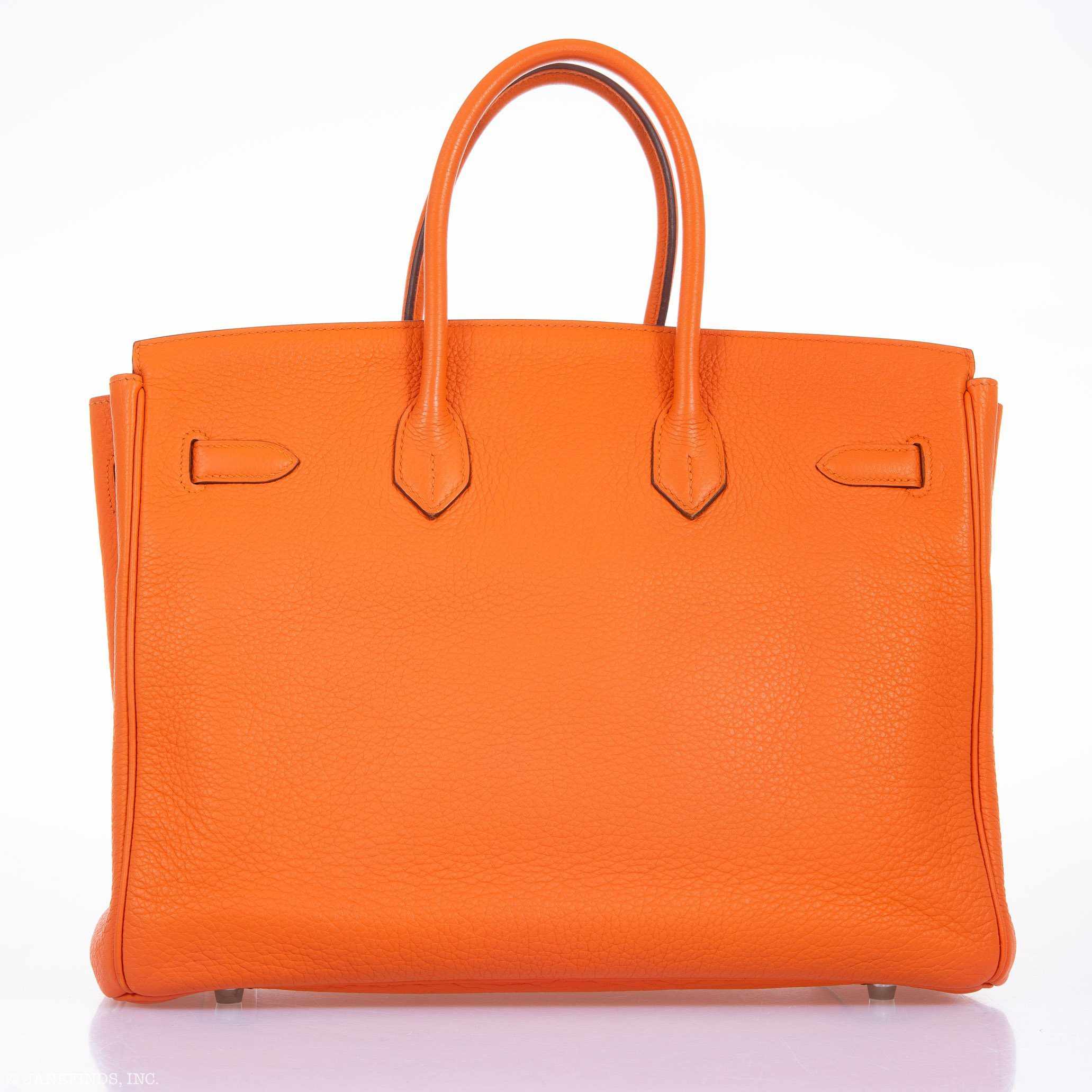 Hermès Birkin 35 Orange Clemence Palladium Hardware