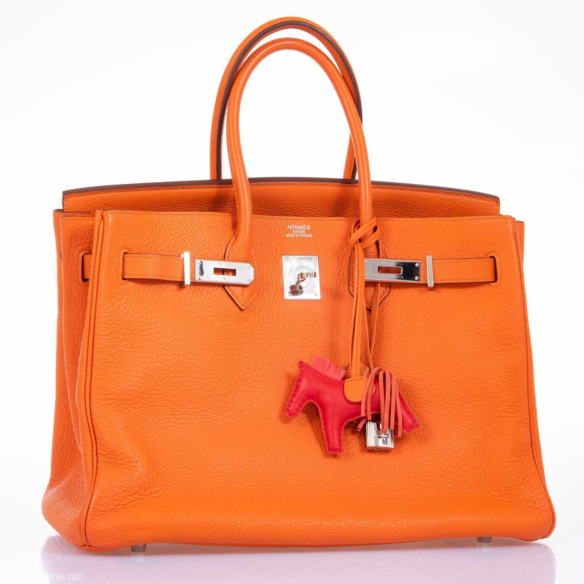 Hermès Birkin 35 Orange Clemence Palladium Hardware