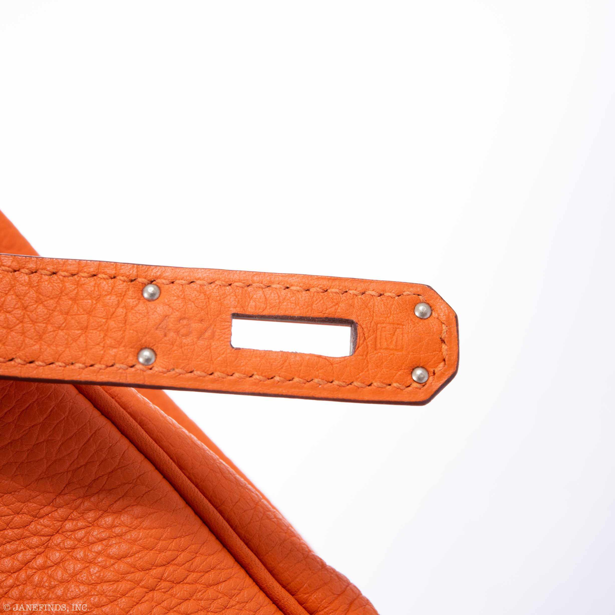 Hermès Birkin 35 Orange Clemence Palladium Hardware