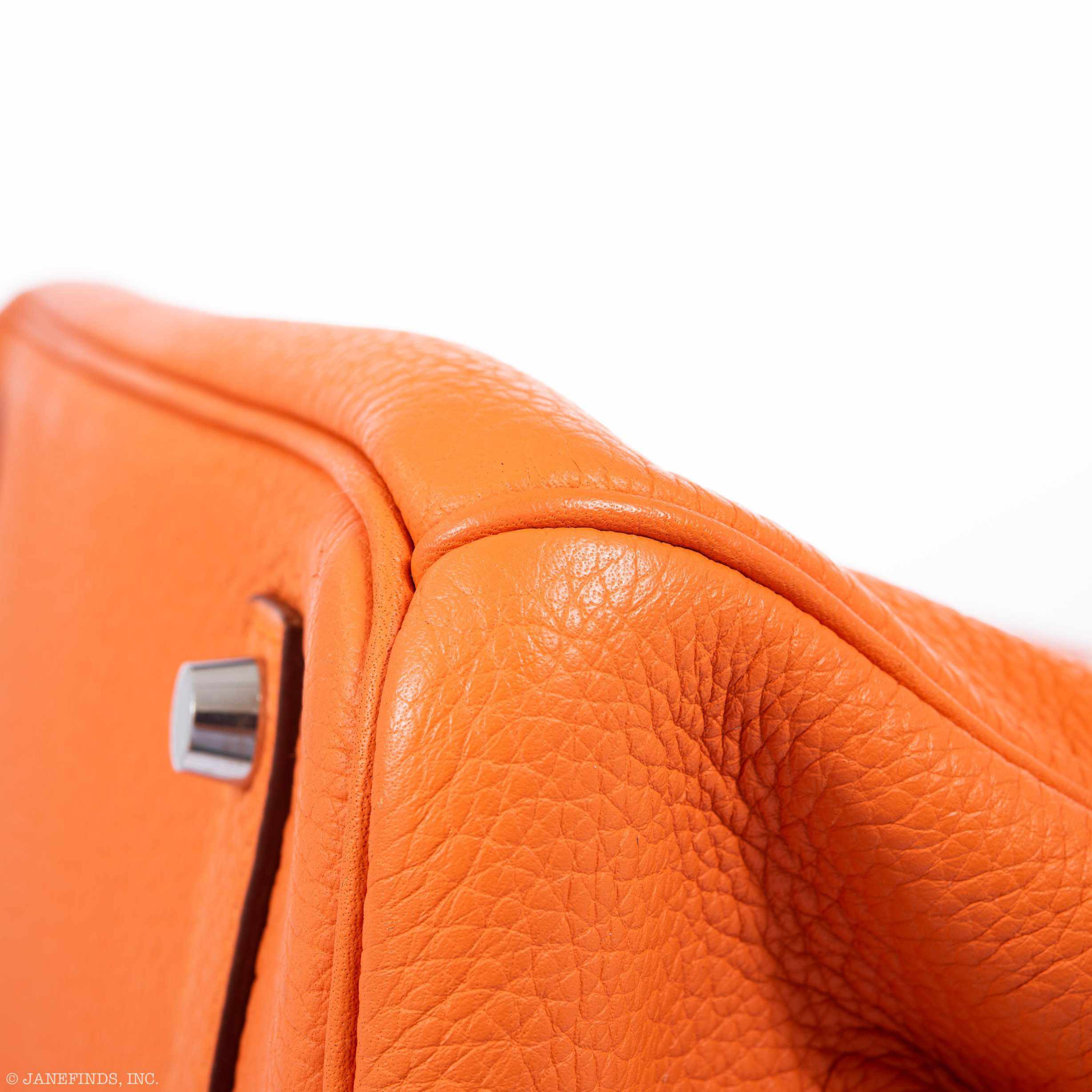 Hermès Birkin 35 Orange Clemence Palladium Hardware