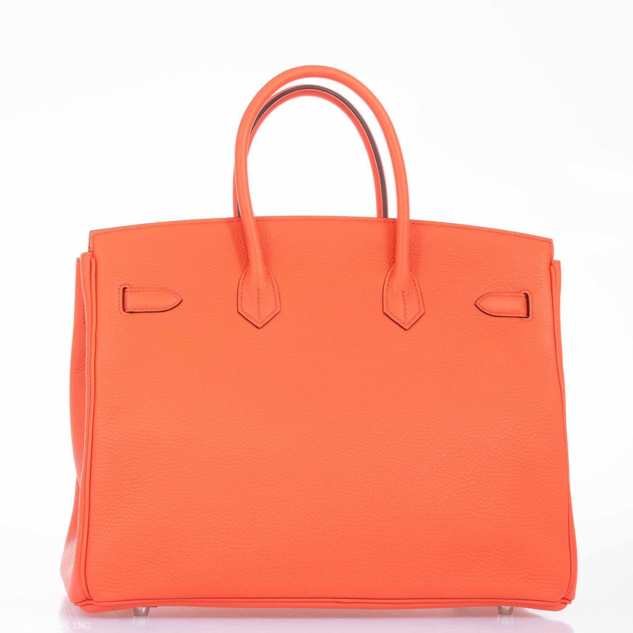 Hermès Birkin 35 Orange Poppy Clemence Palladium Hardware