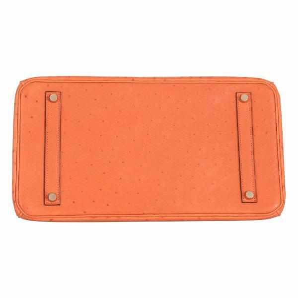 Hermès Birkin 35 Ostrich Orange Gold Hardware