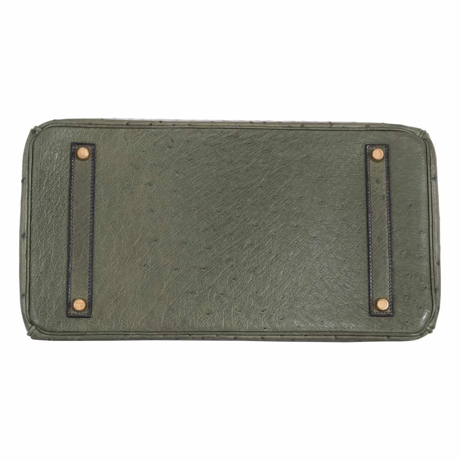 Hermès Birkin 35 Ostrich Vert Veronese Gold Hardware