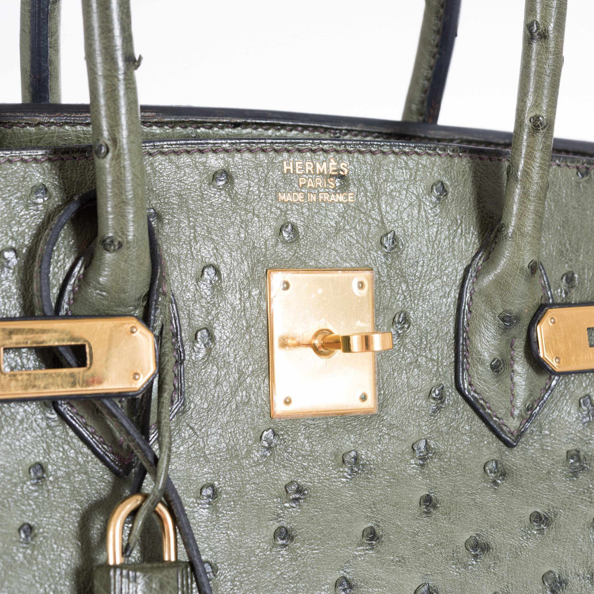 Hermès Birkin 35 Ostrich Vert Veronese Gold Hardware