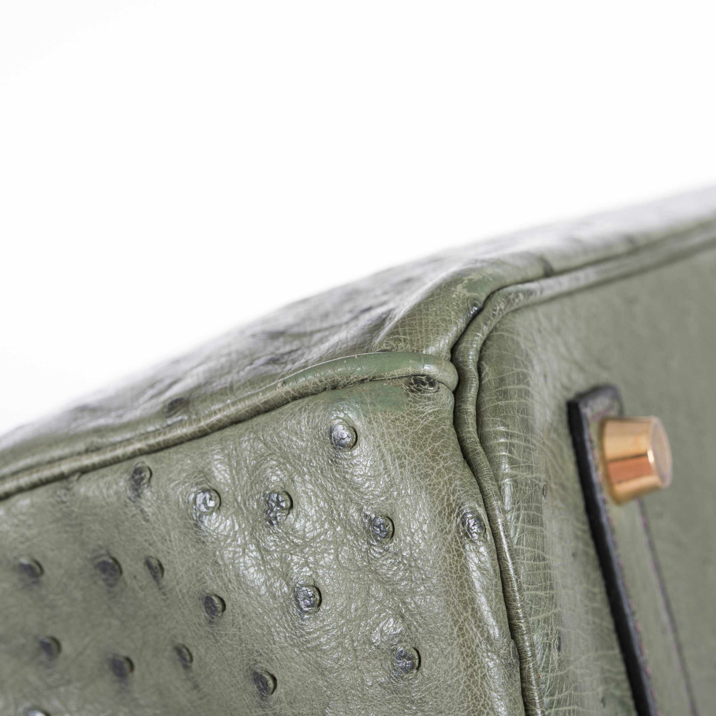 Hermès Birkin 35 Ostrich Vert Veronese Gold Hardware