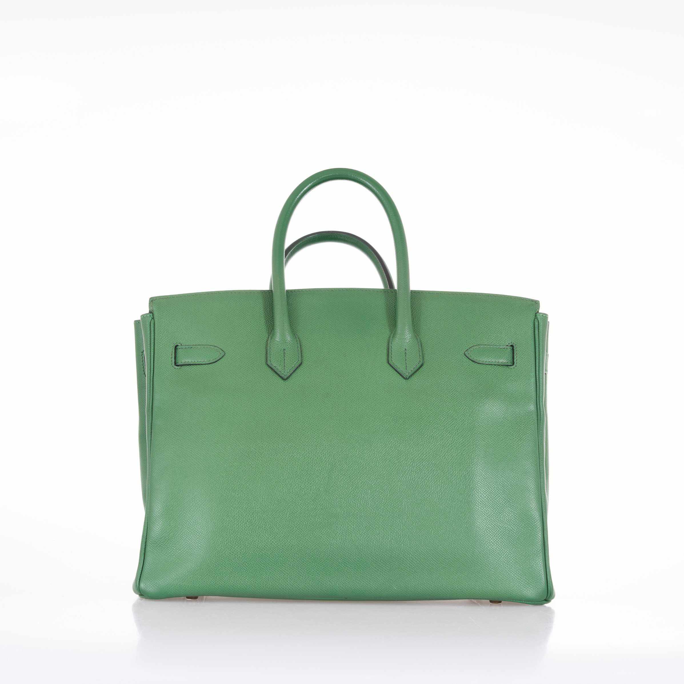 Hermès Birkin 35 Pelouse Green Courchevel Gold Hardware