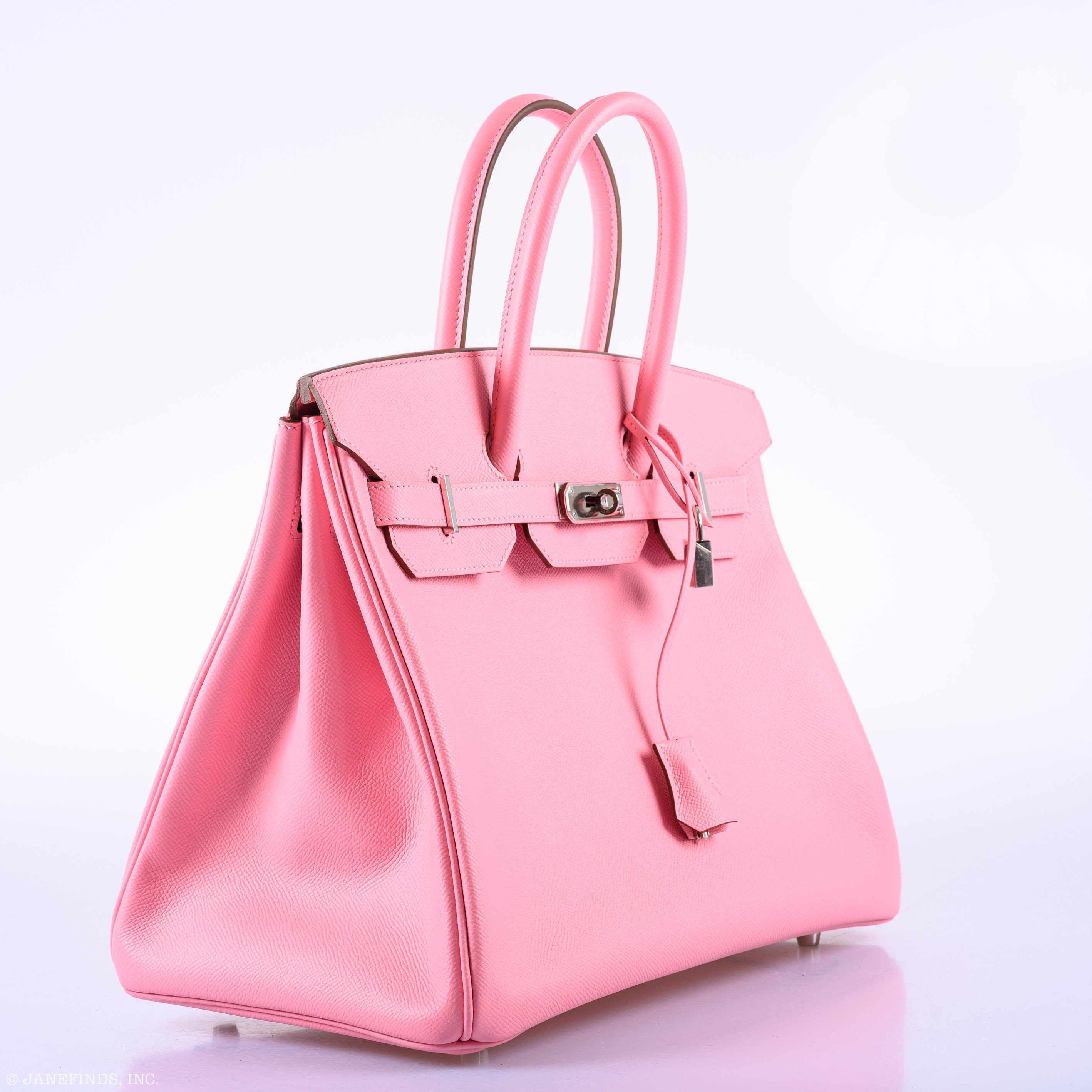 Hermès Birkin 35 Rose Confetti Epsom Palladium Hardware - T
