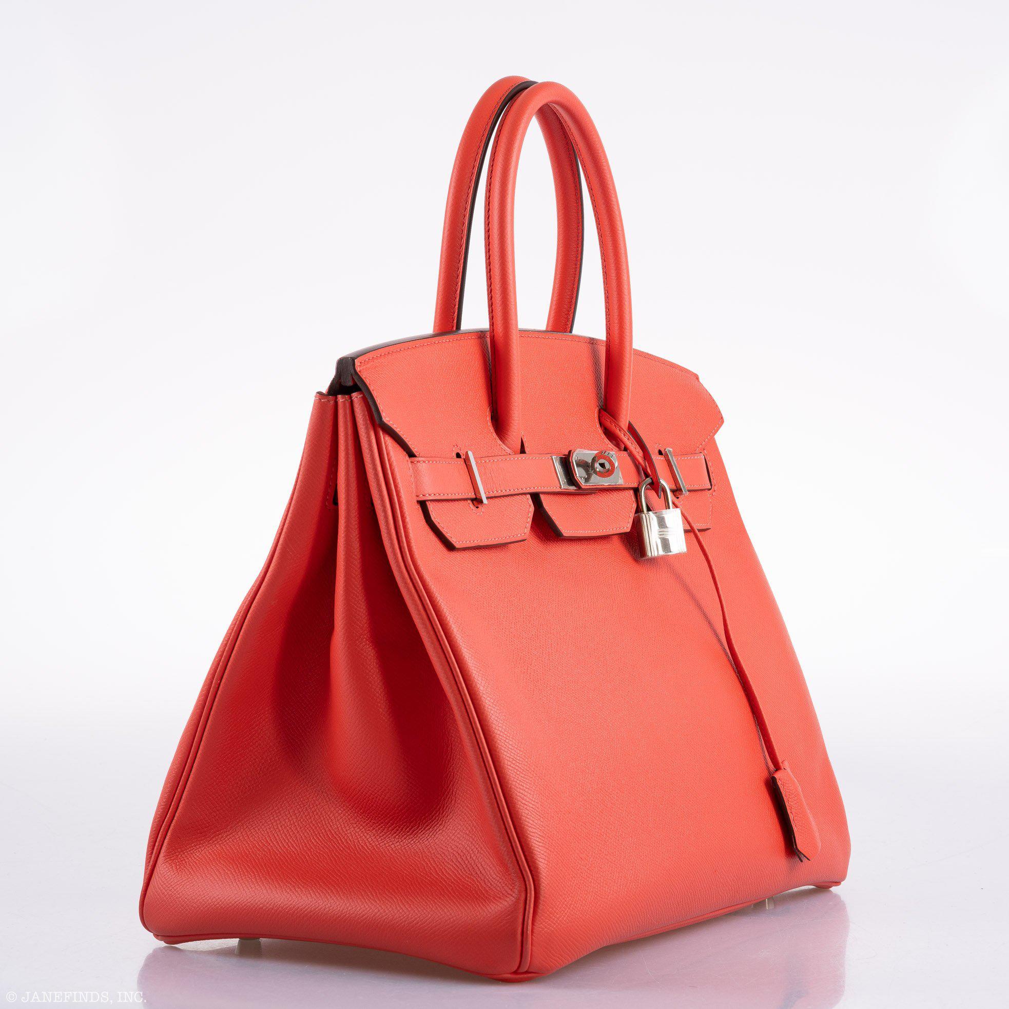 Hermès Birkin 35 Rose Jaipur Epsom Palladium Hardware - 2015, T