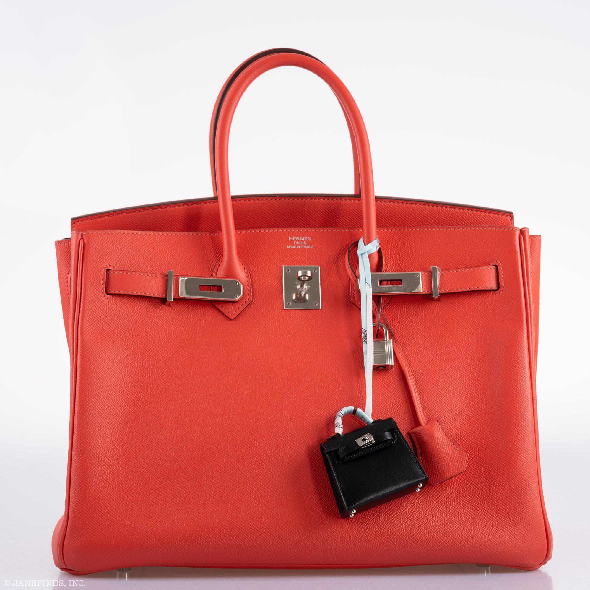 Hermès Birkin 35 Rose Jaipur Epsom Palladium Hardware - 2015, T
