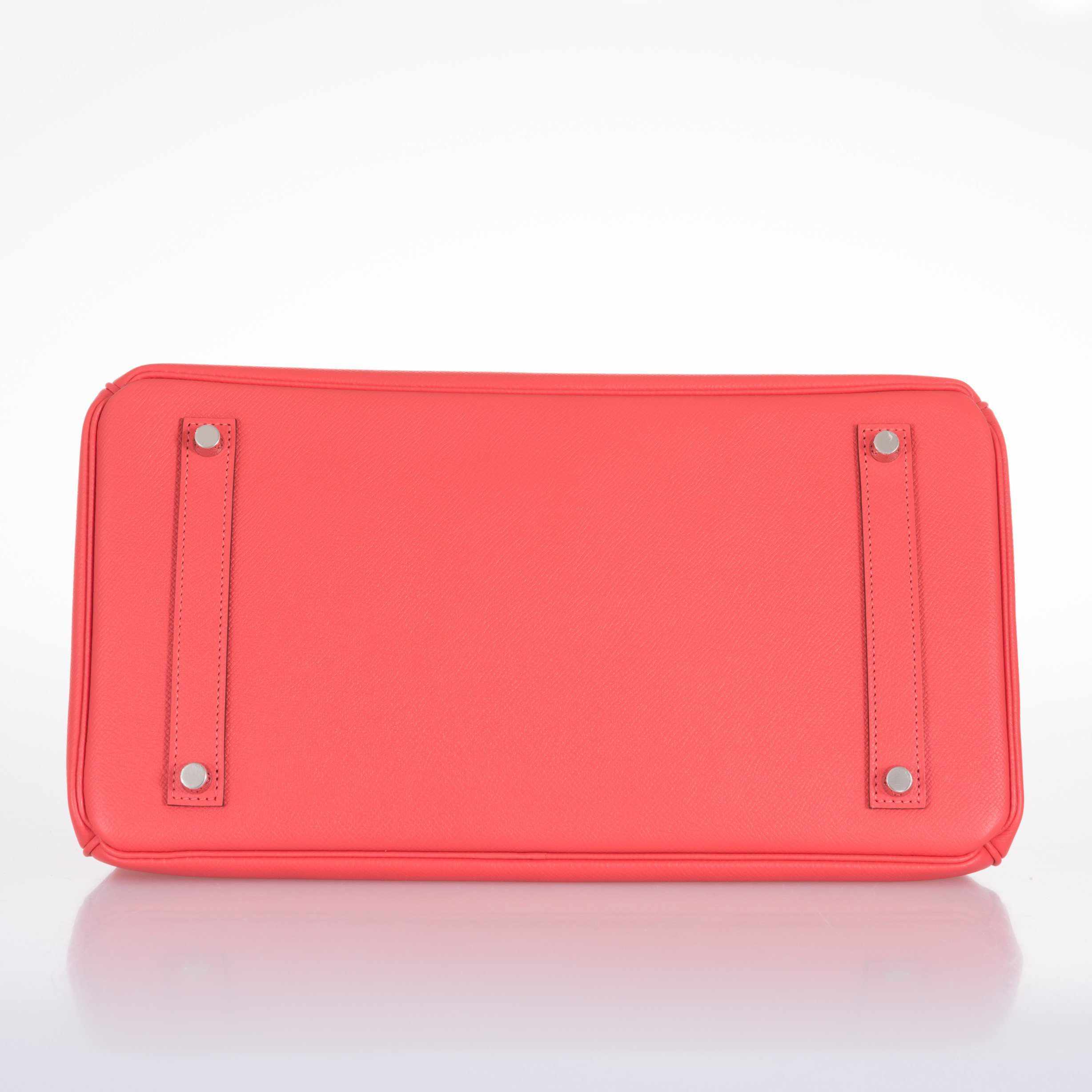 Hermès Birkin 35 Rose Jaipur Epsom Palladium Hardware