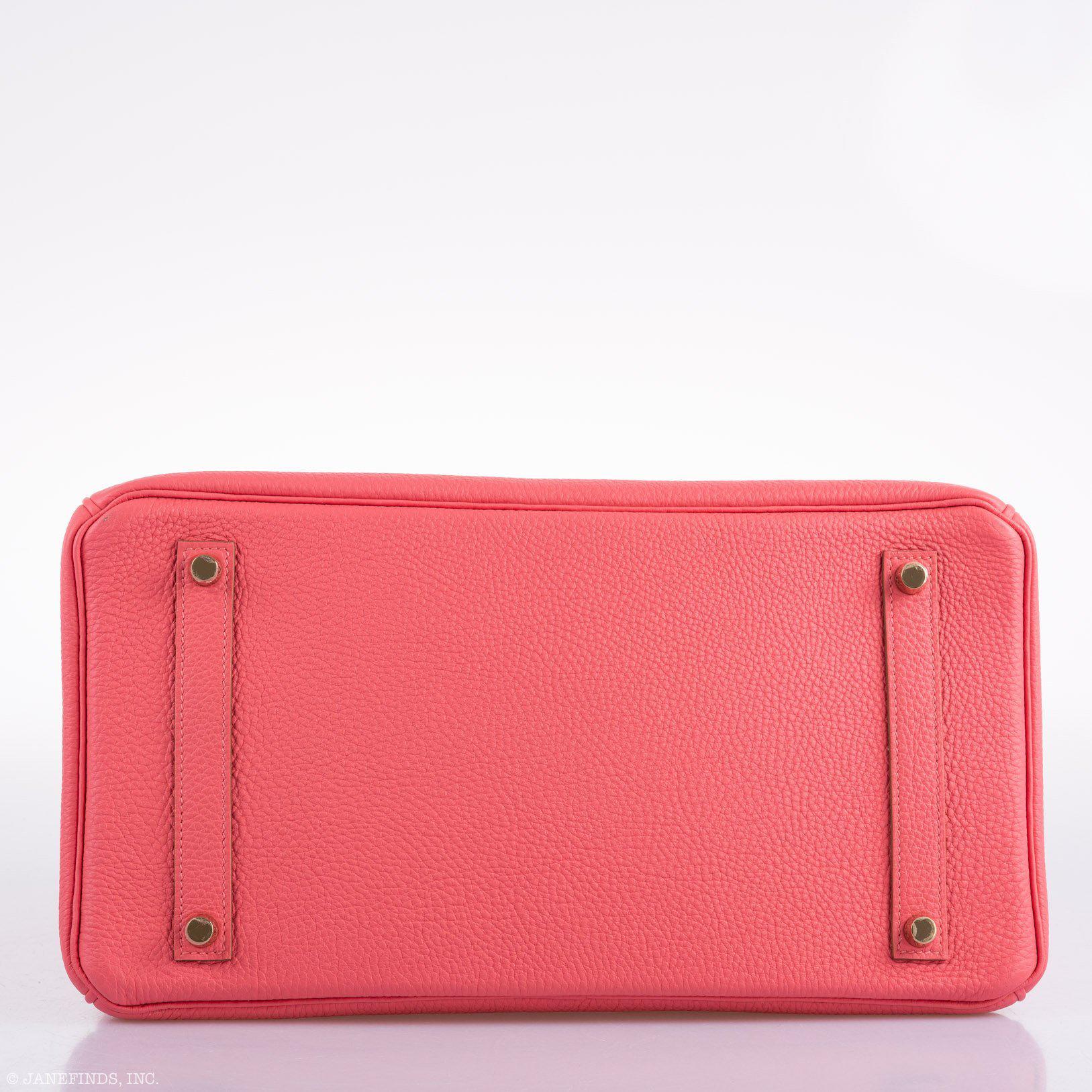 Hermès Birkin 35 Rose Lipstick Togo Gold Hardware