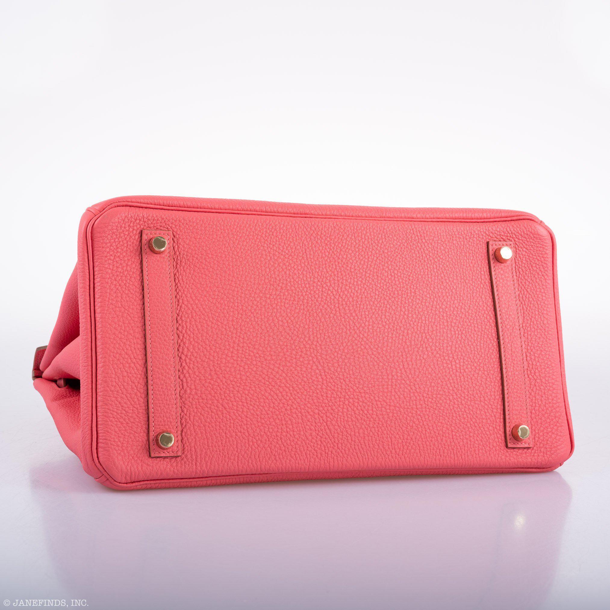 Hermès Birkin 35 Rose Lipstick Togo Gold Hardware