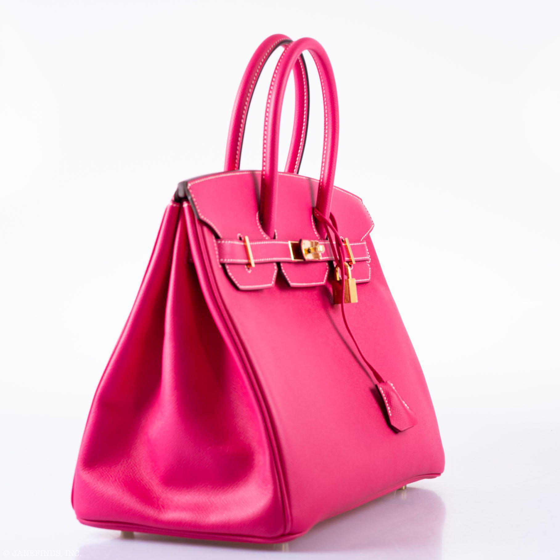 Hermès Birkin 35 Rose Tyrien Epsom Gold Hardware