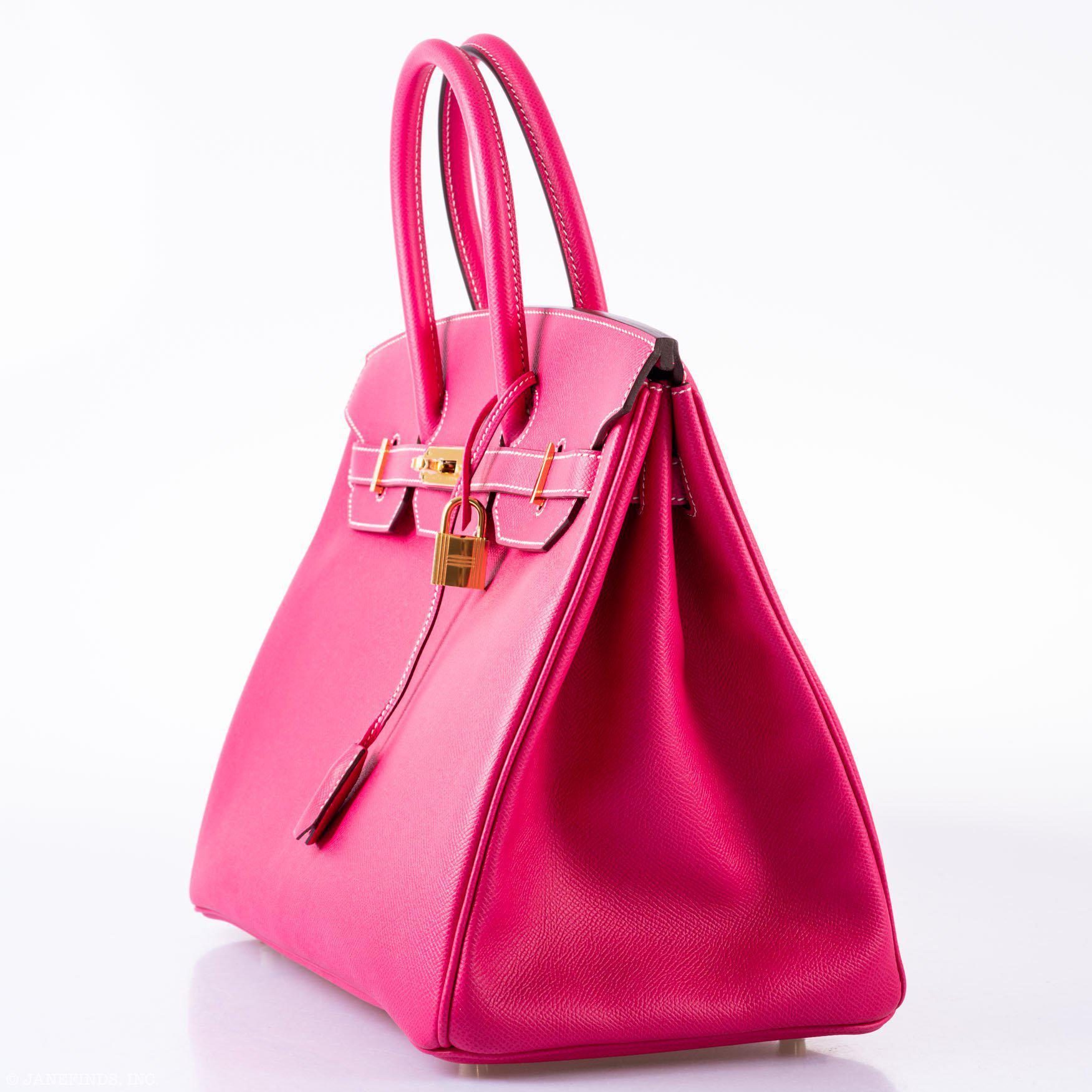 Hermès Birkin 35 Rose Tyrien Epsom Gold Hardware