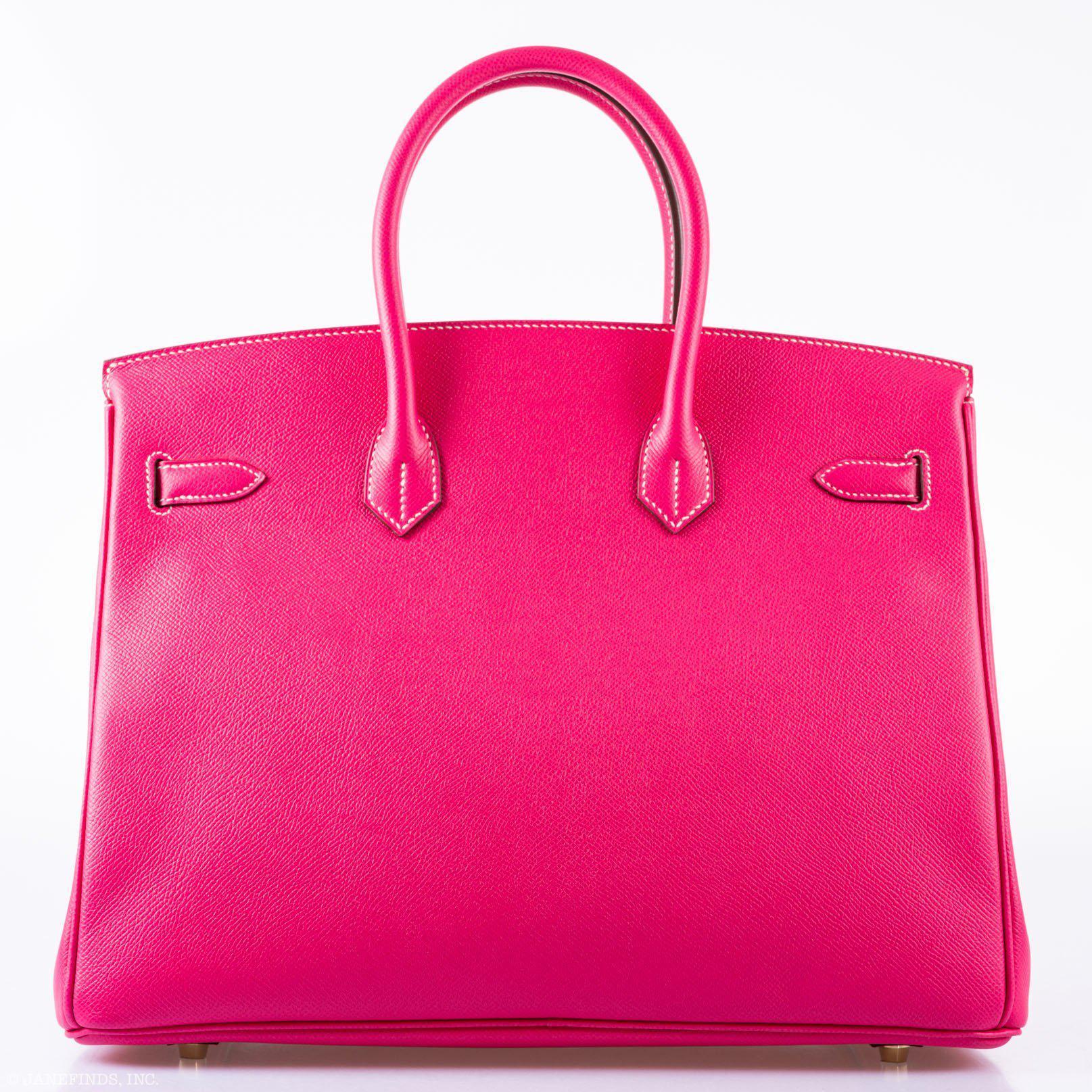 Hermès Birkin 35 Rose Tyrien Epsom Gold Hardware