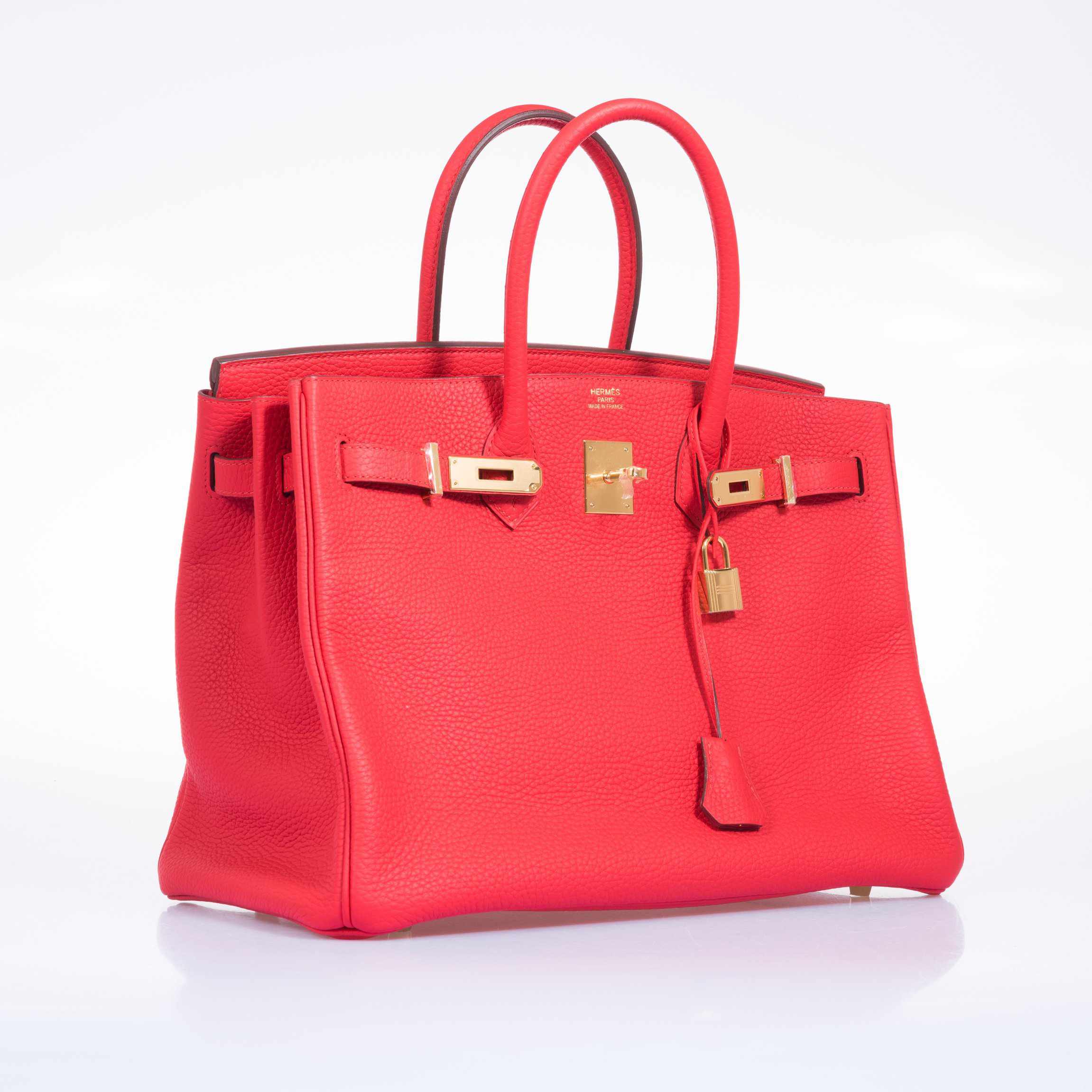 Hermès Birkin 35 Rouge Tomate Clemence Gold Hardware