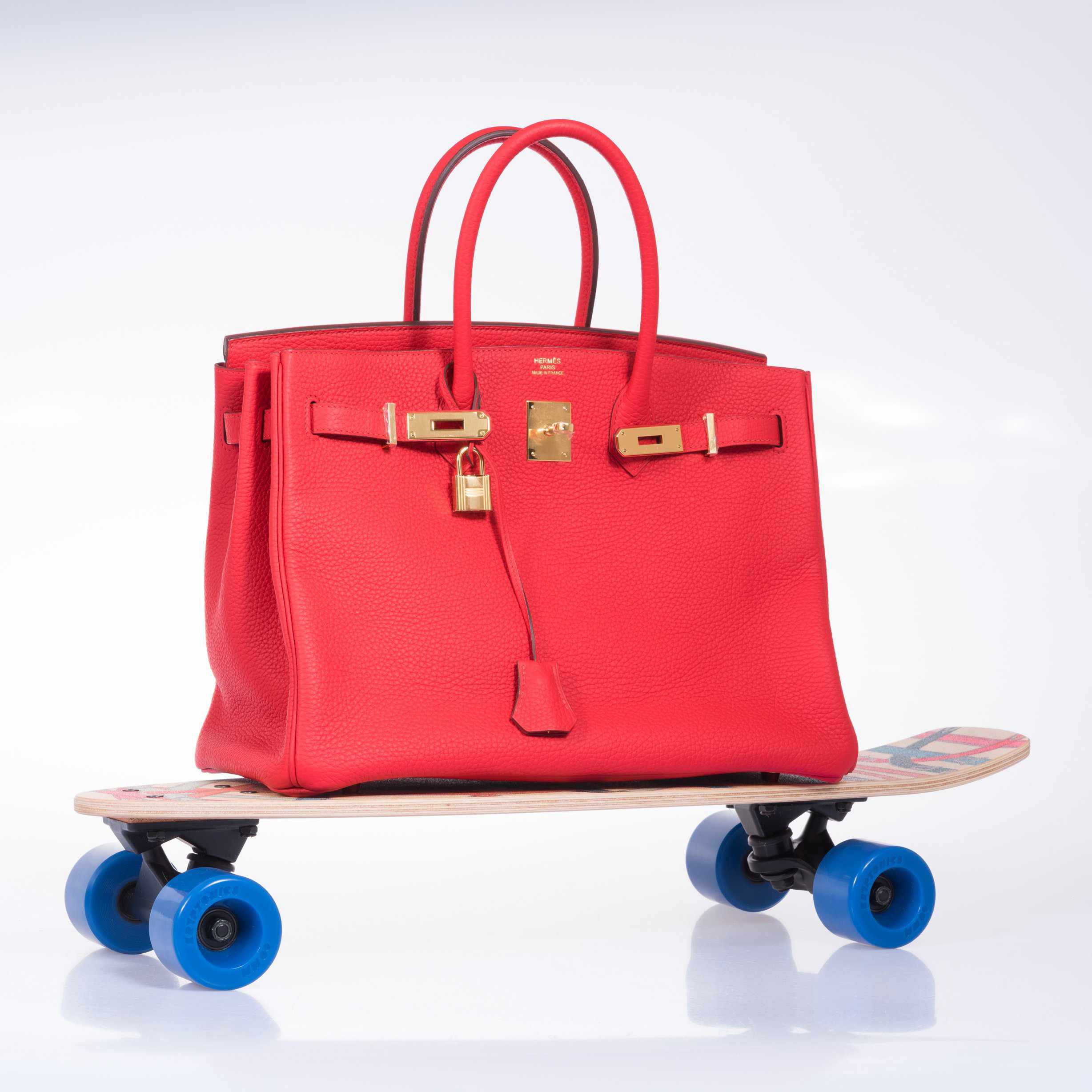 Hermès Birkin 35 Rouge Tomate Clemence Gold Hardware